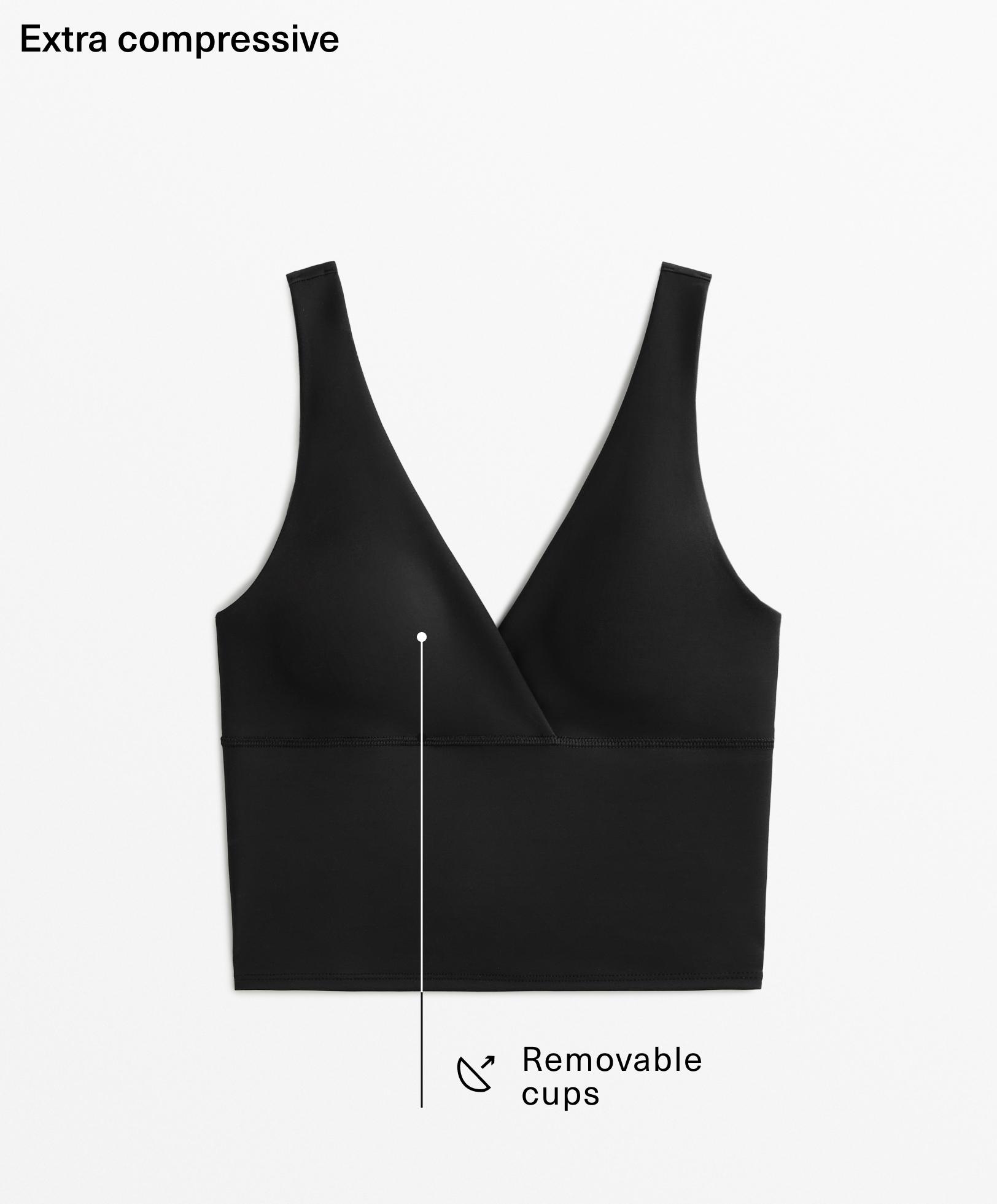 Extra compressive V-neck tank top