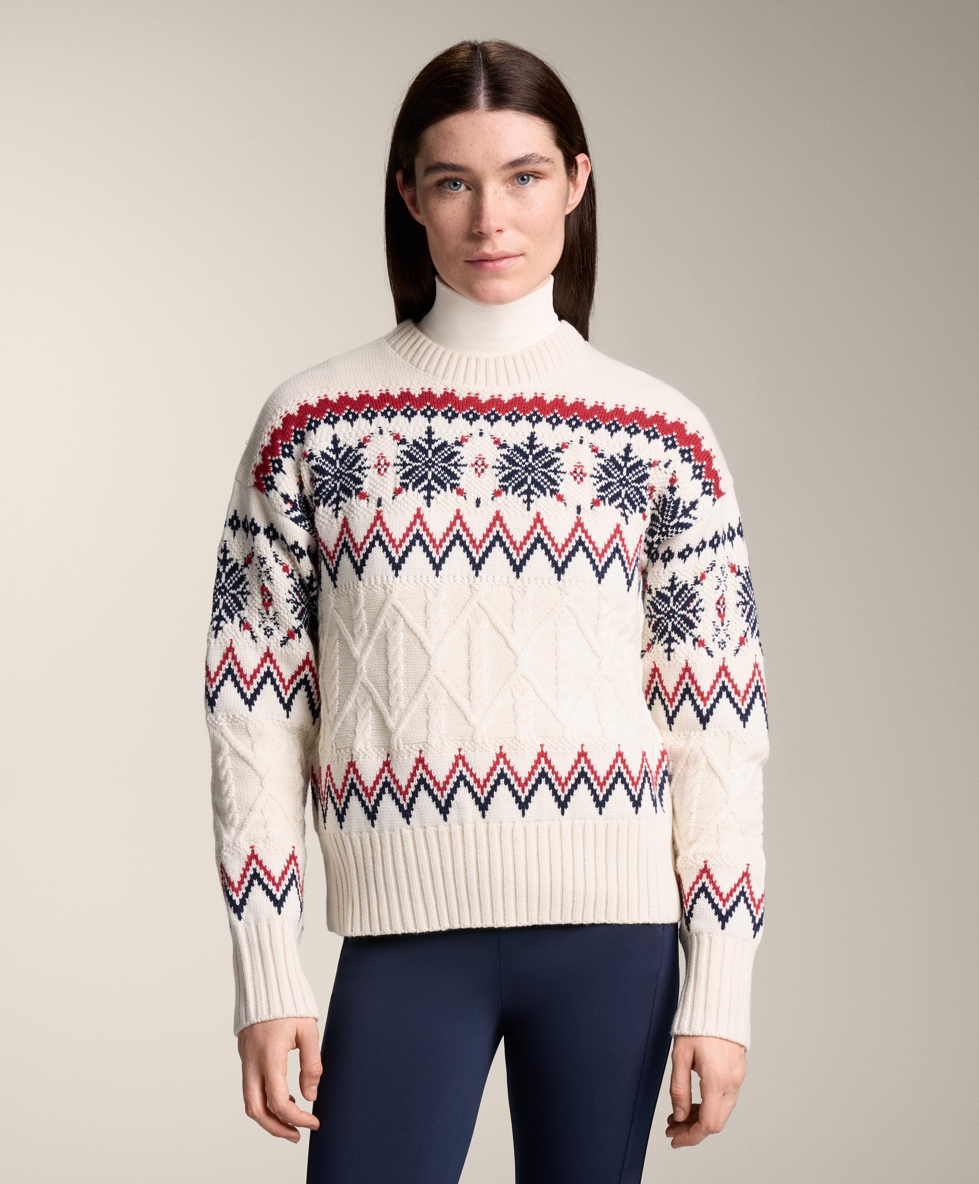 Suéter punto Jacquard copos de nieve