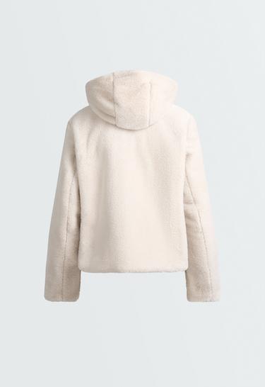 FELLEX® Aerogel reversible faux-fur-effect padded jacket — PALE TAUPE 9