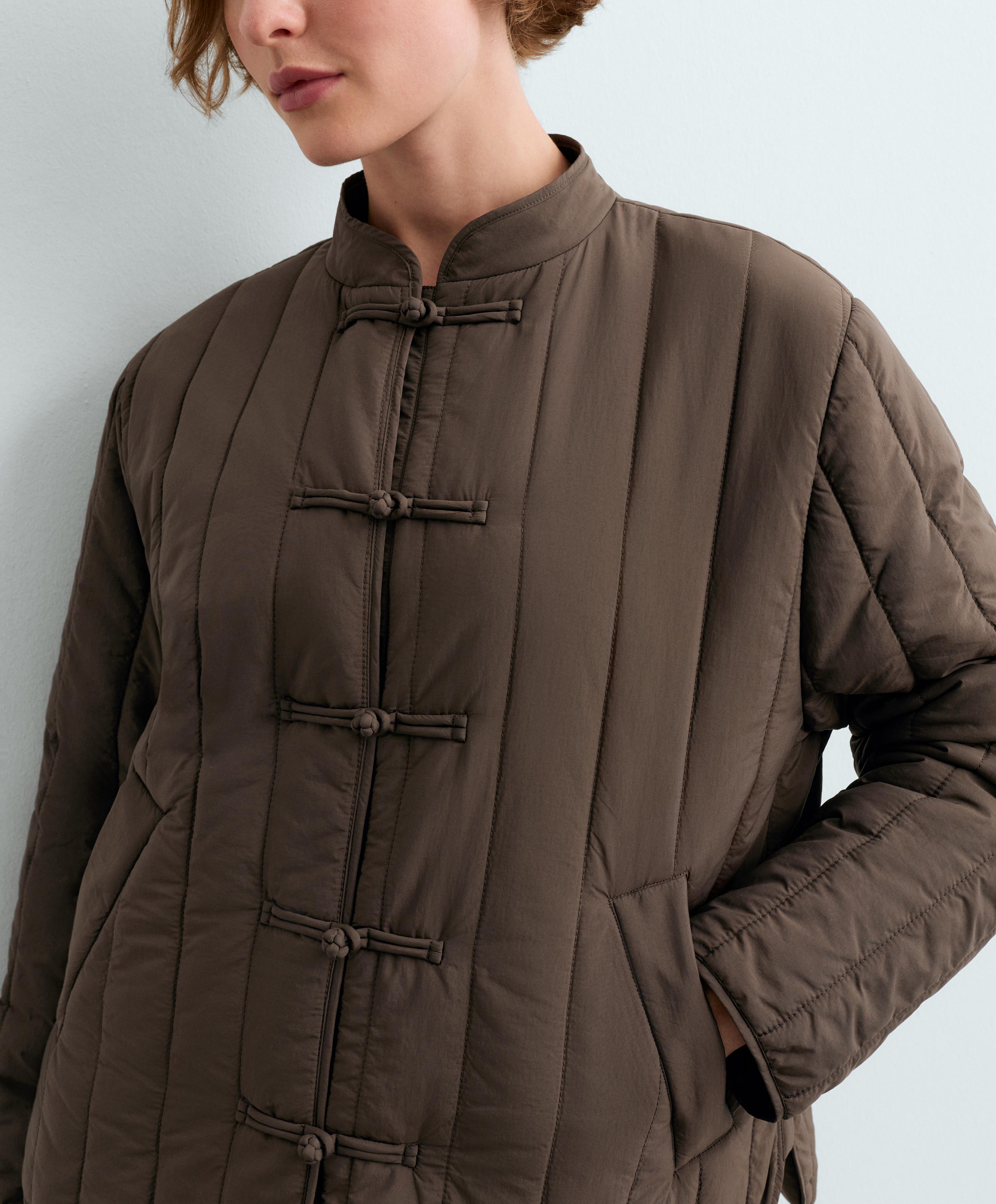 FELLEX® AEROGEL short boxy padded jacket — BROWN