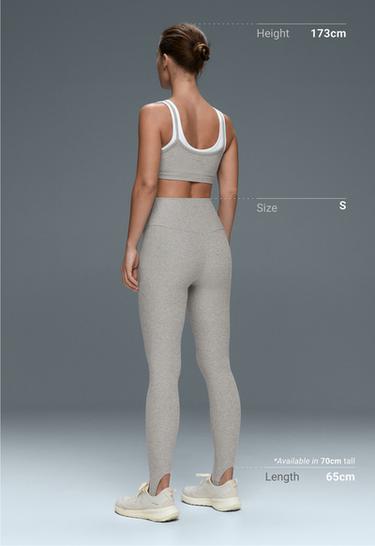 Leggings ankle-length super high rise comfortlux stirrup — GREY MELANGE 5