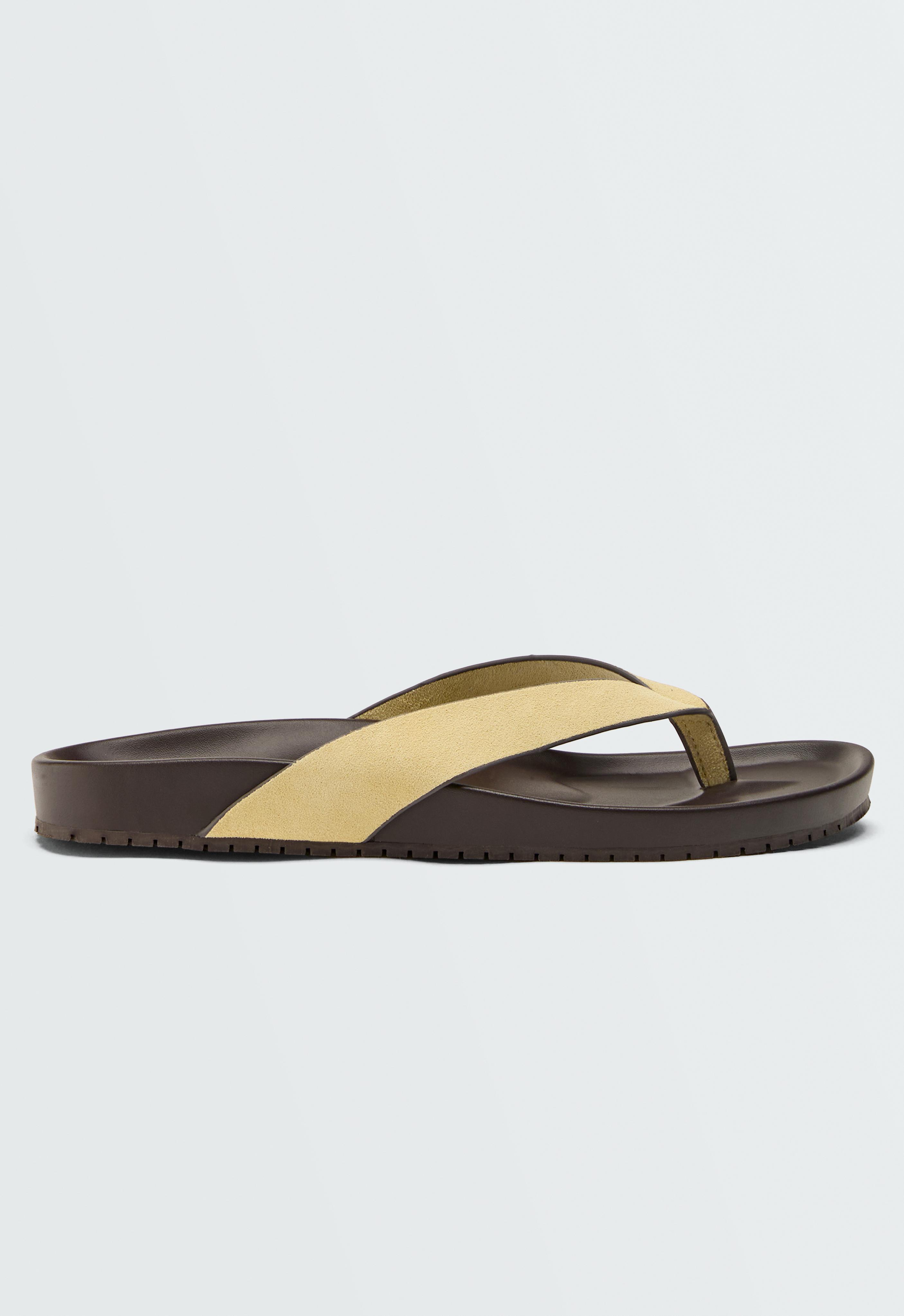 Leather sandals — YELLOW