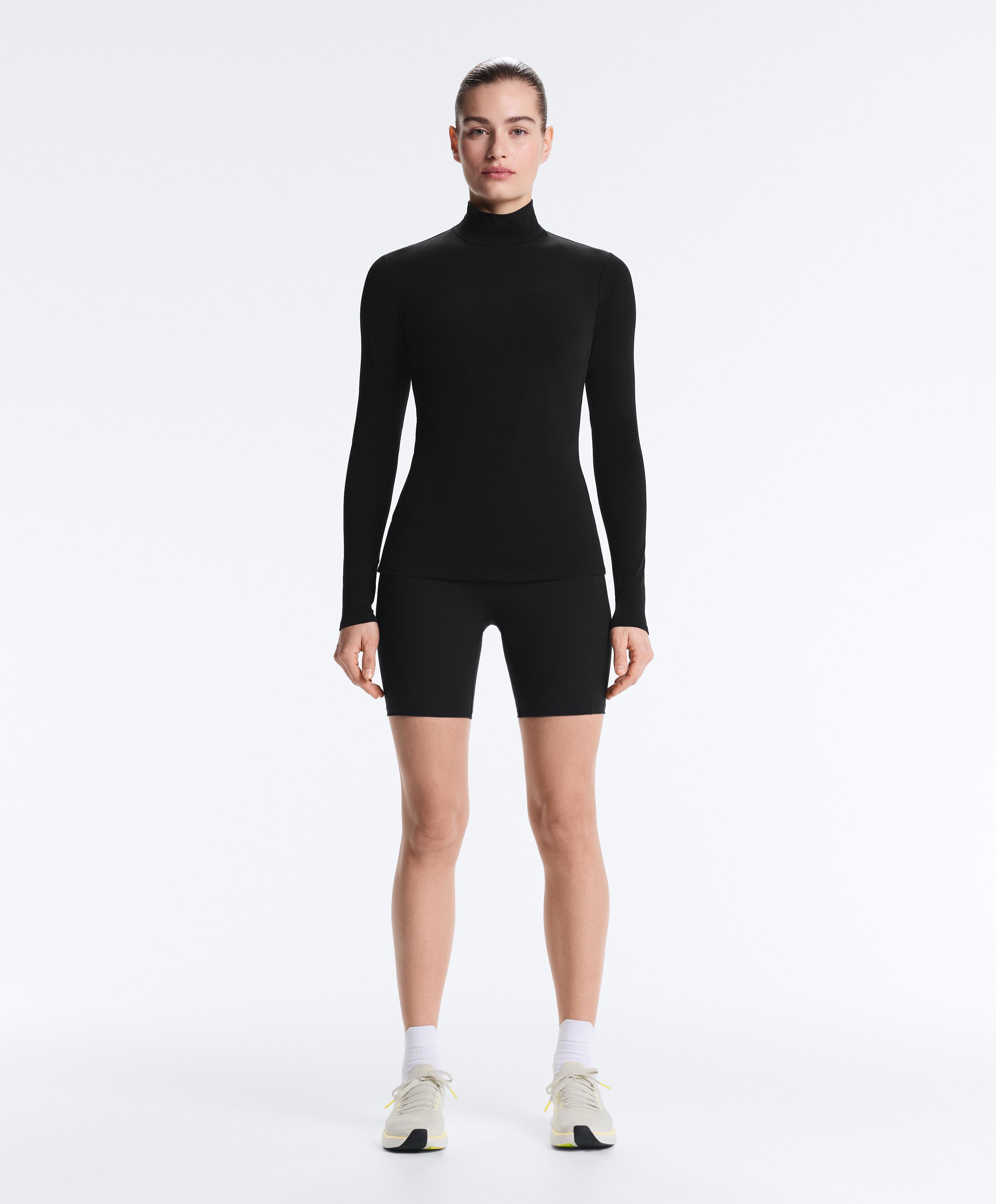 Long sleeve thermal base layer T-shirt — BLACK