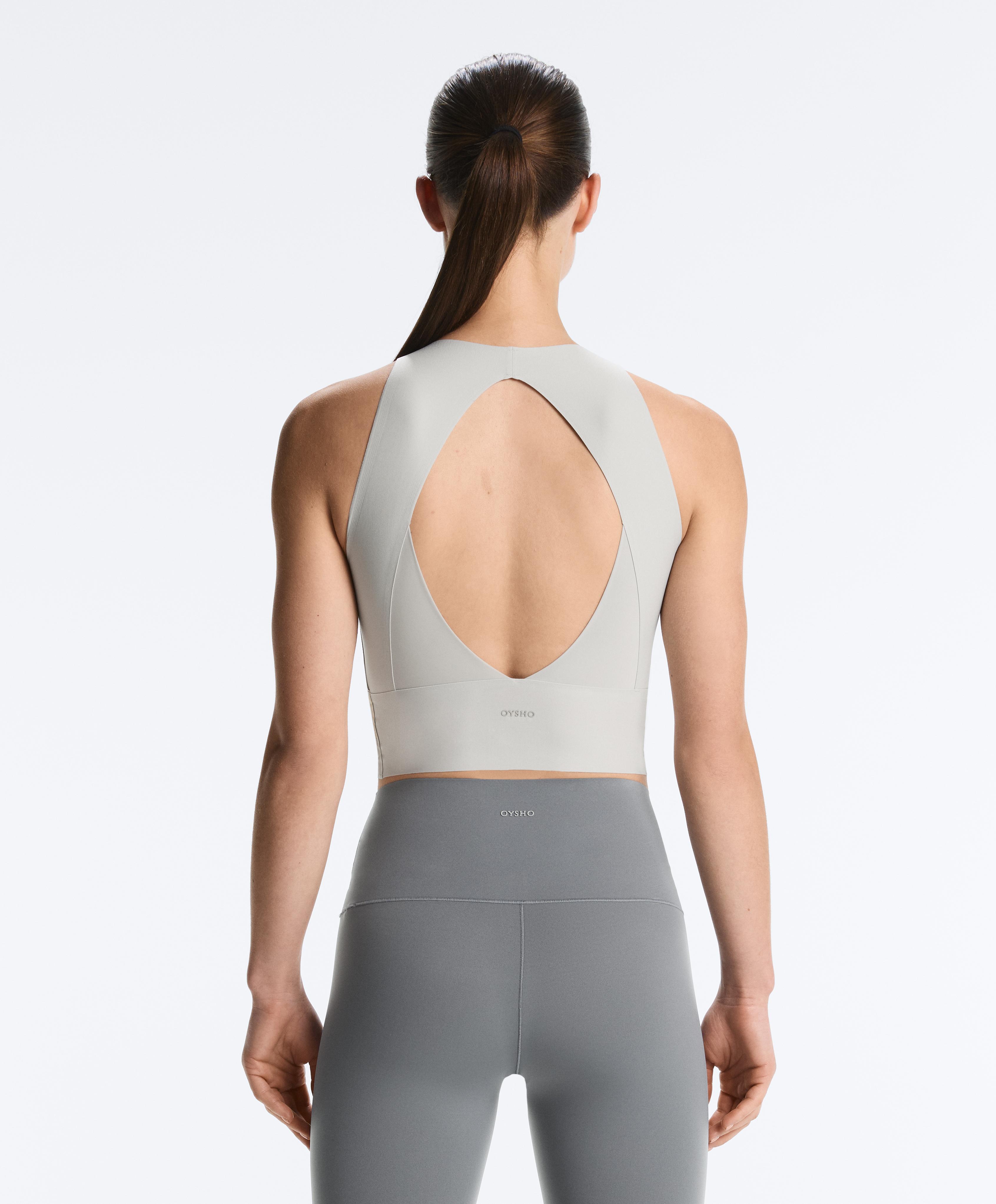 Perfect-adapt strap tank top — PALE GREY-BLUE