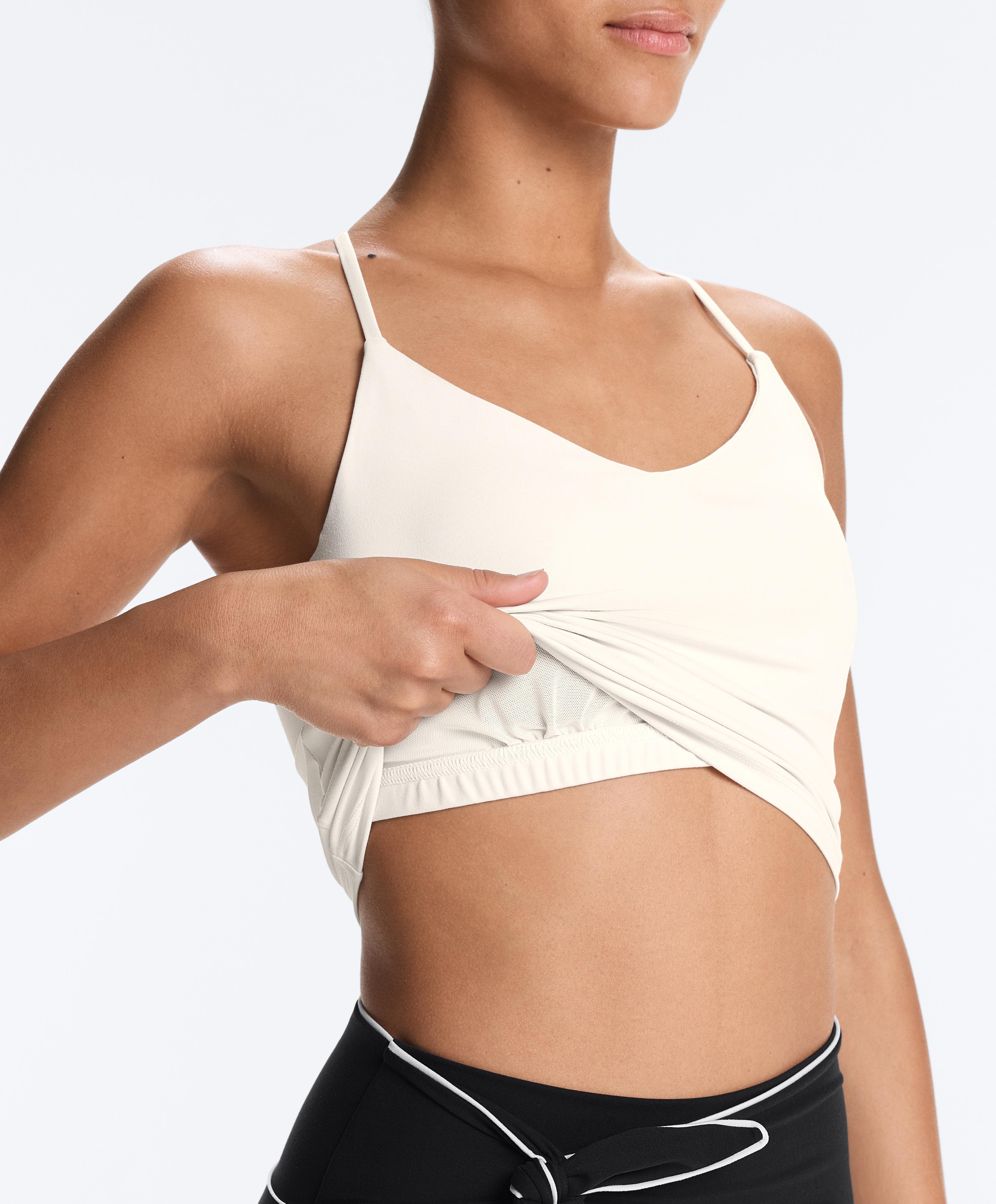 Comfortlux tank top with adjustable straps — PALE ECRU