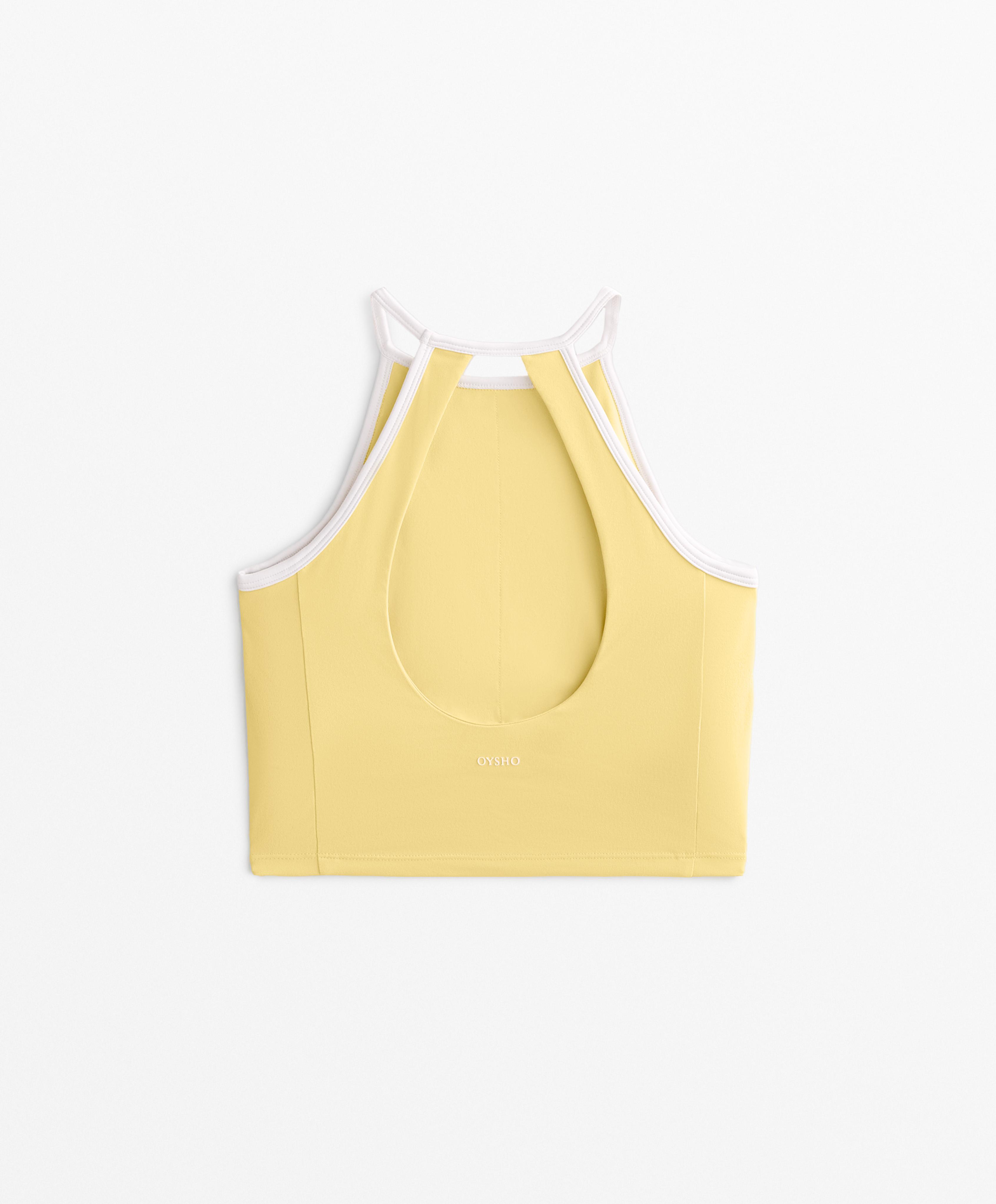 Tank top Comfortlux z dekoltem halter piping
