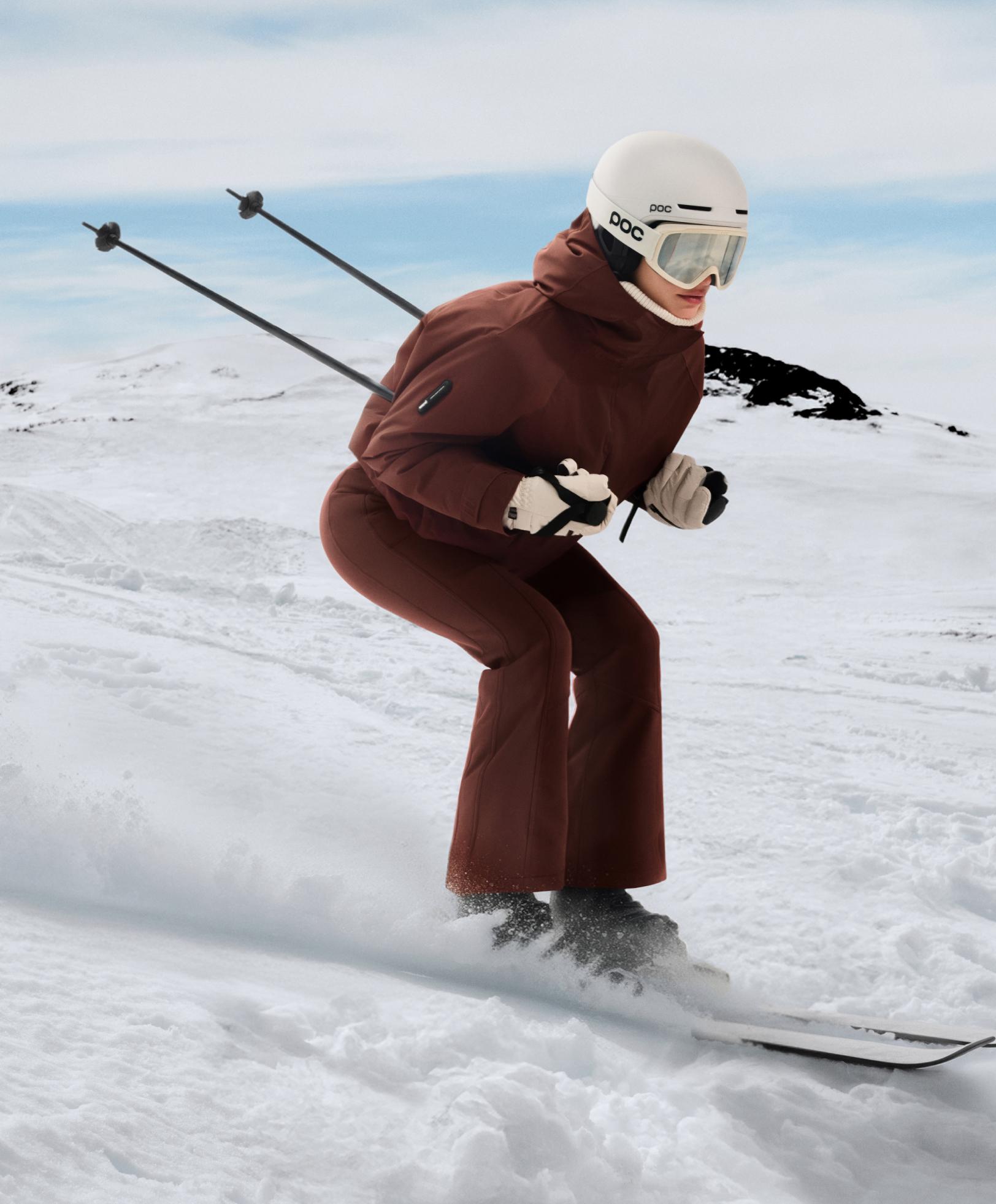 Primaloft® Feel the Performance TM SKI waterproof jacket with pockets — TERRACOTTA
