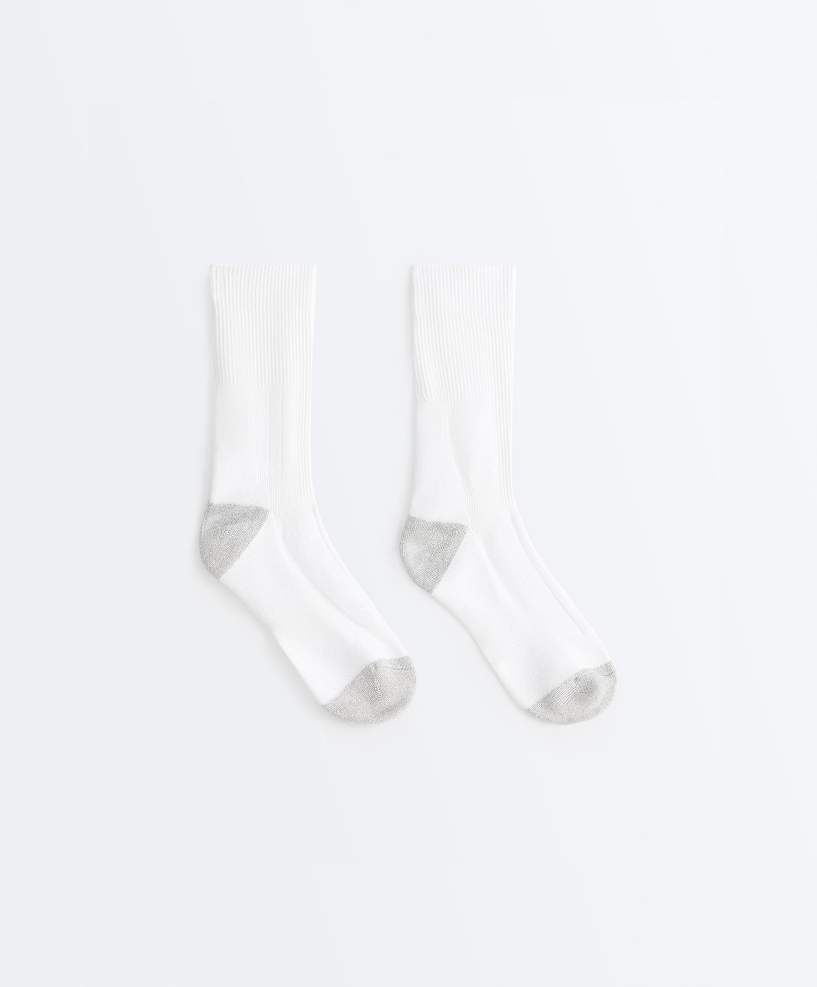 Classic polyamide blend sports socks — SAND MELANGE
