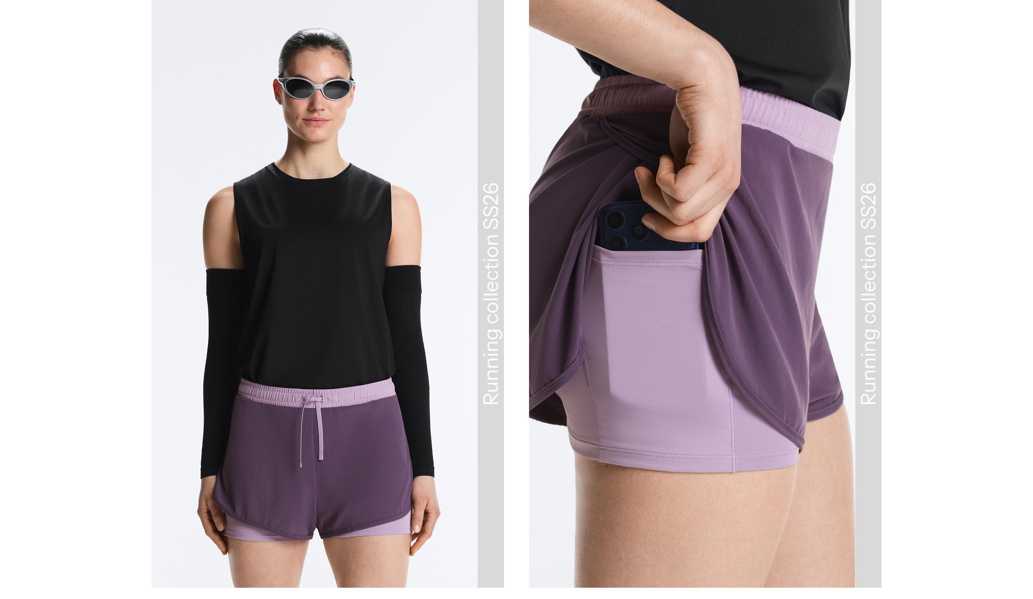 2-in-1 Technical Shorts — WASHED PURPLE