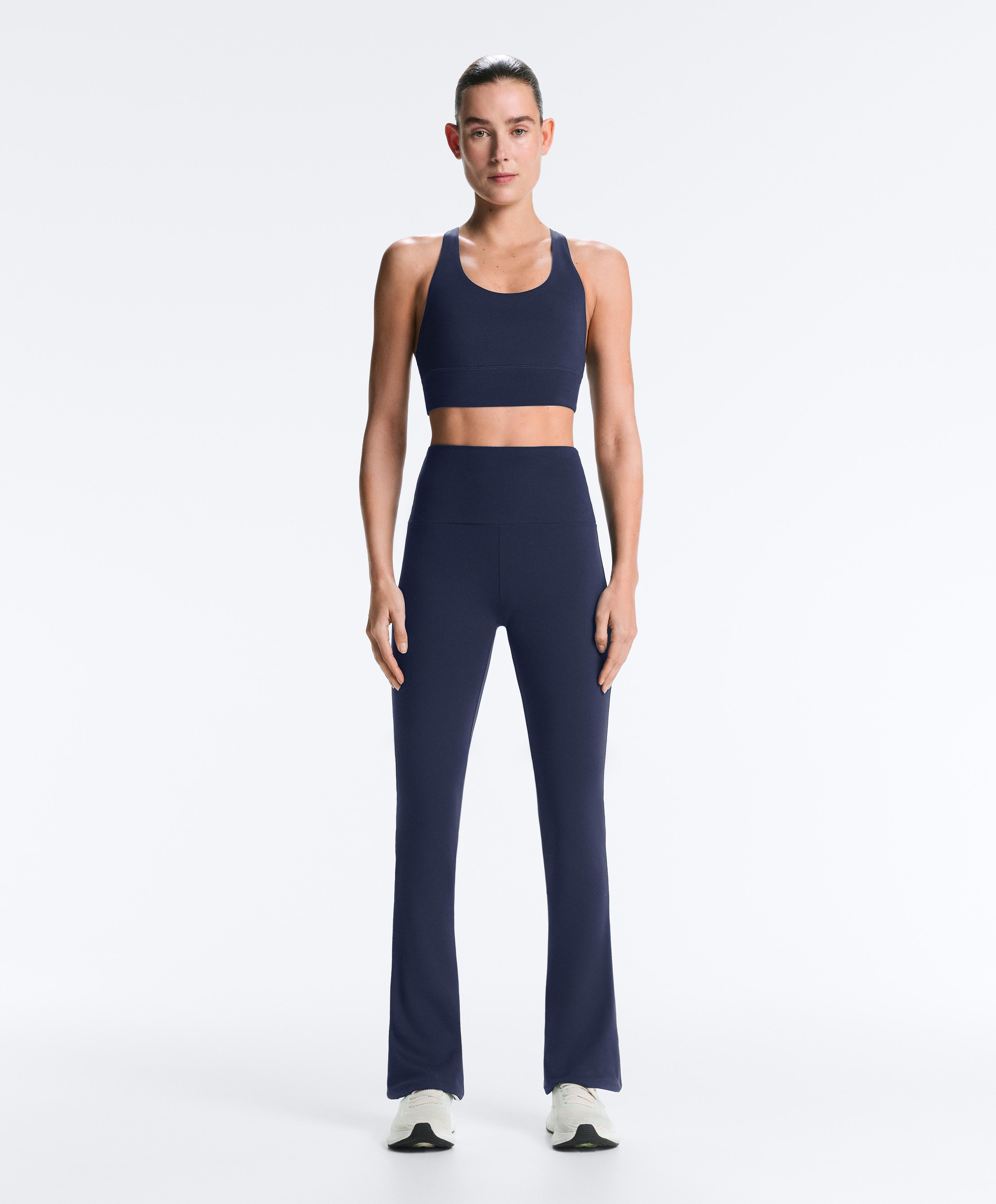 Navy Comfortlux super high-rise flare total look with bra