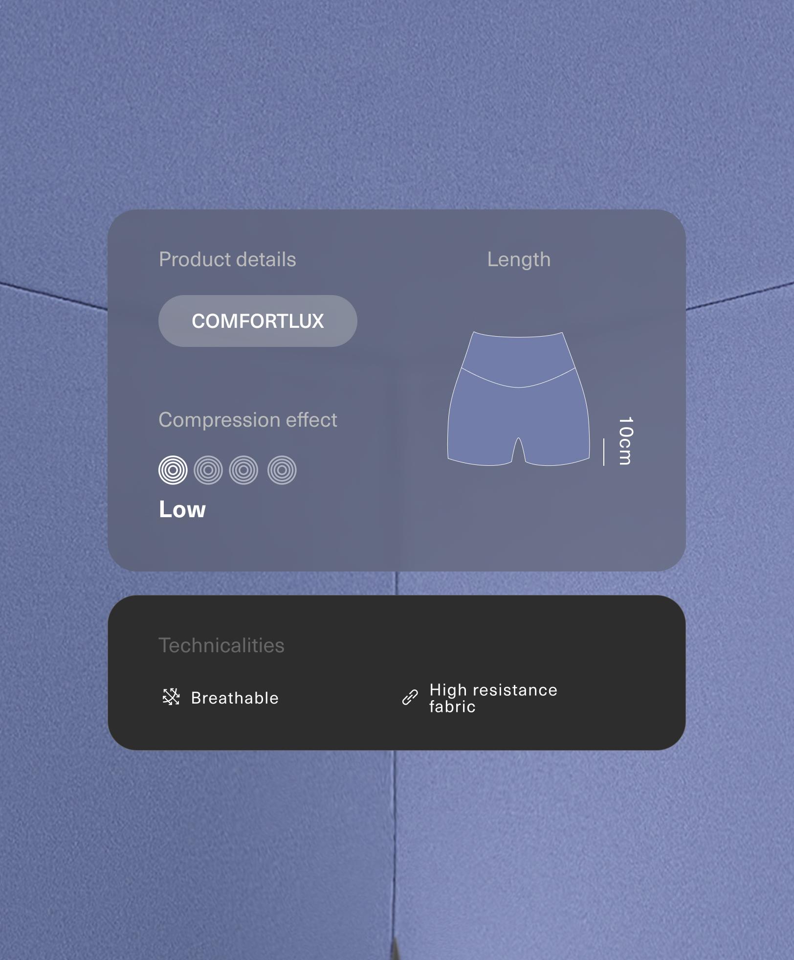 Hot pants high rise Comfortlux 10 cm Hot pants high rise Comfortlux 10 cm