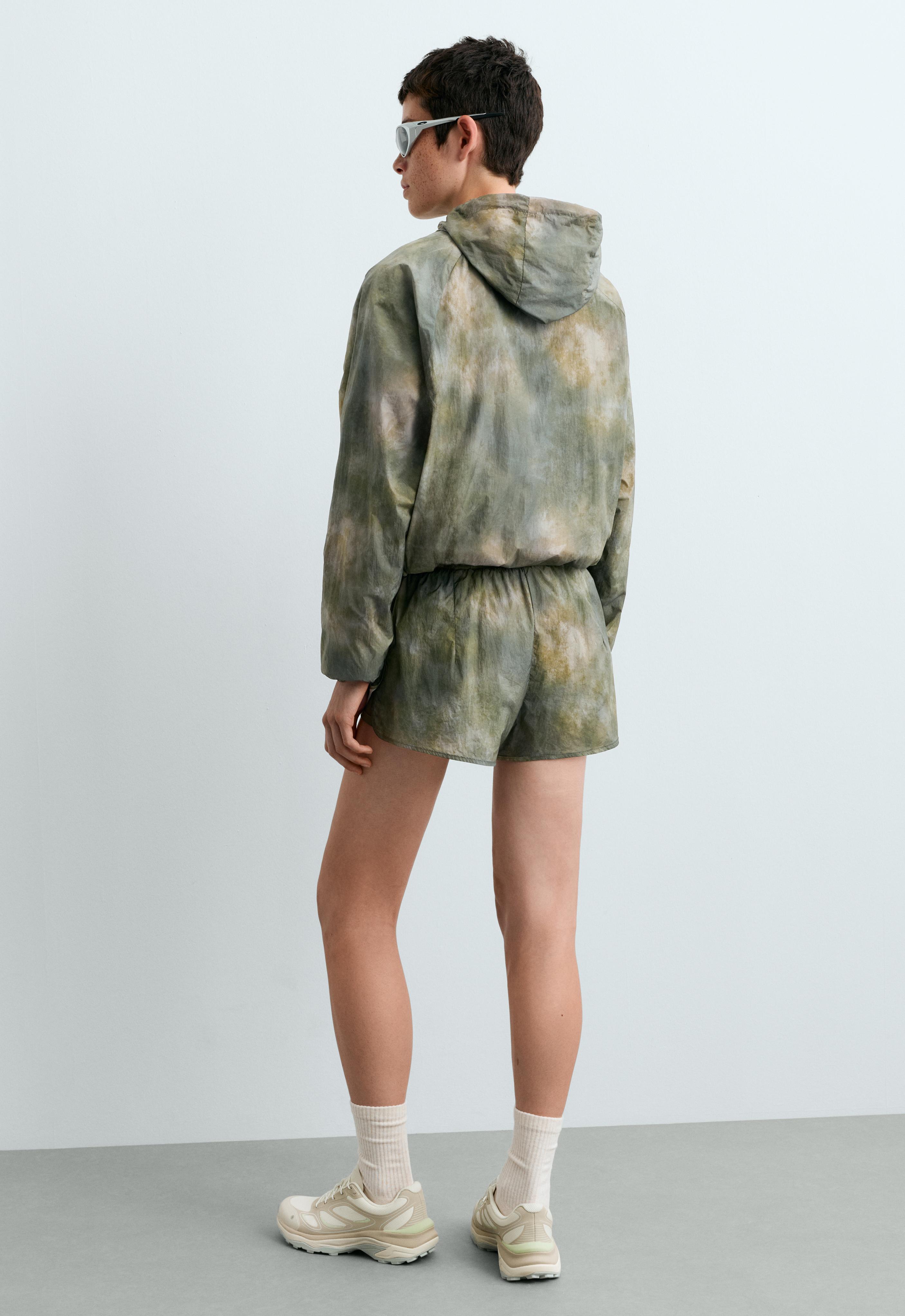 Printed track jacket — KHAKI