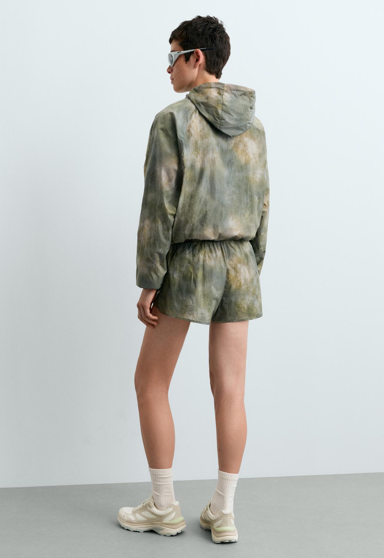 Printed track jacket — KHAKI