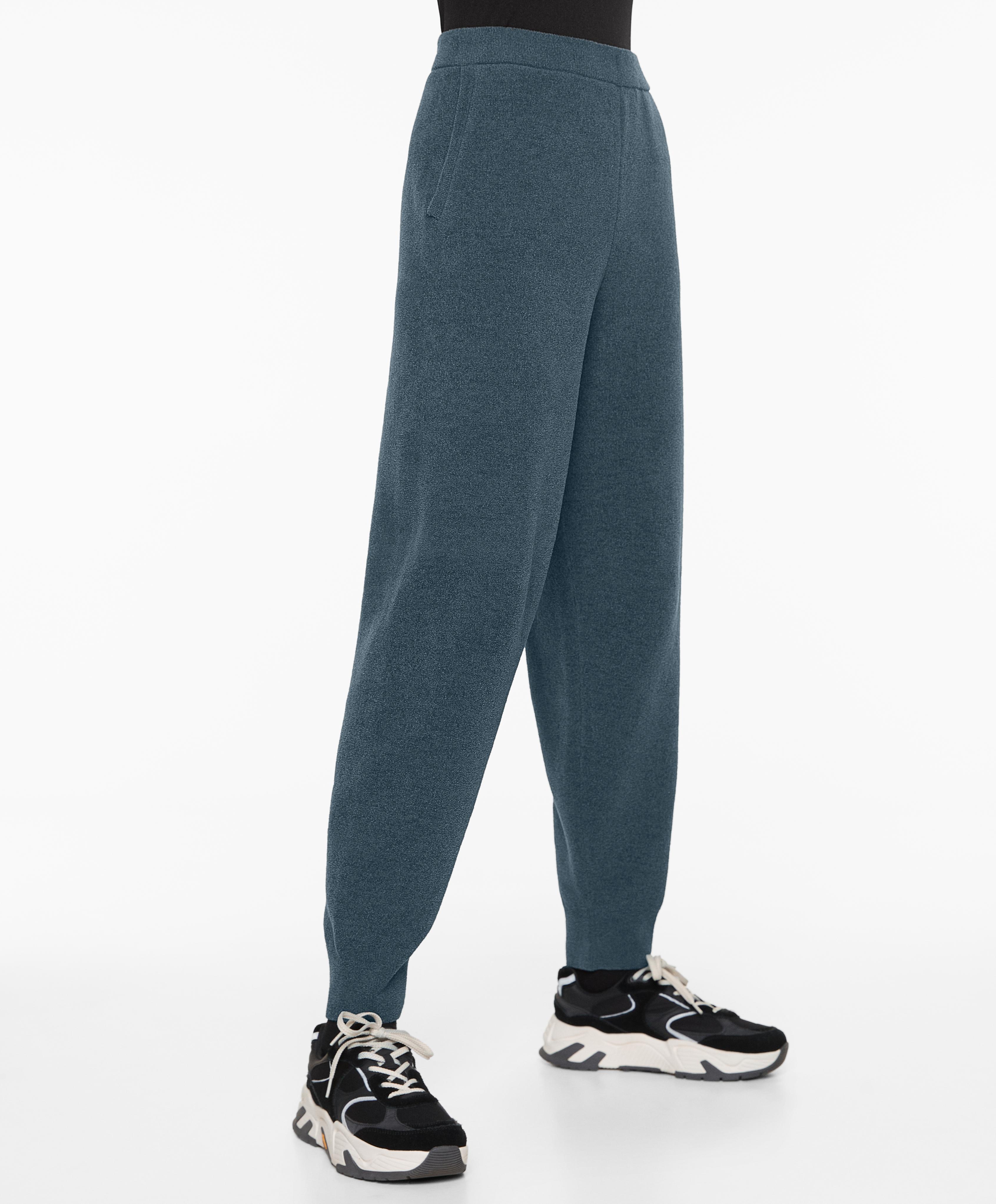 Chenille knit joggers