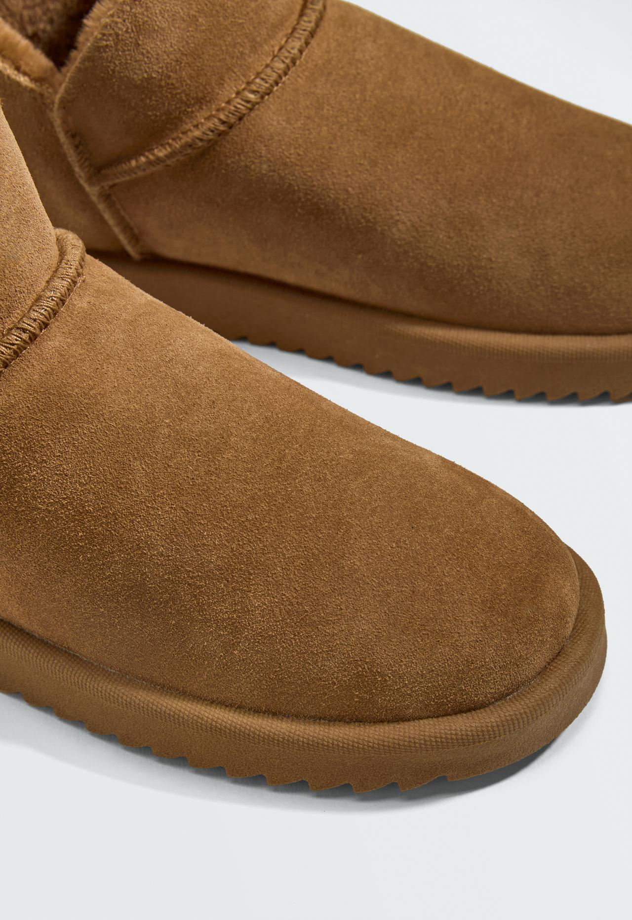 Leather ankle boots — COGNAC