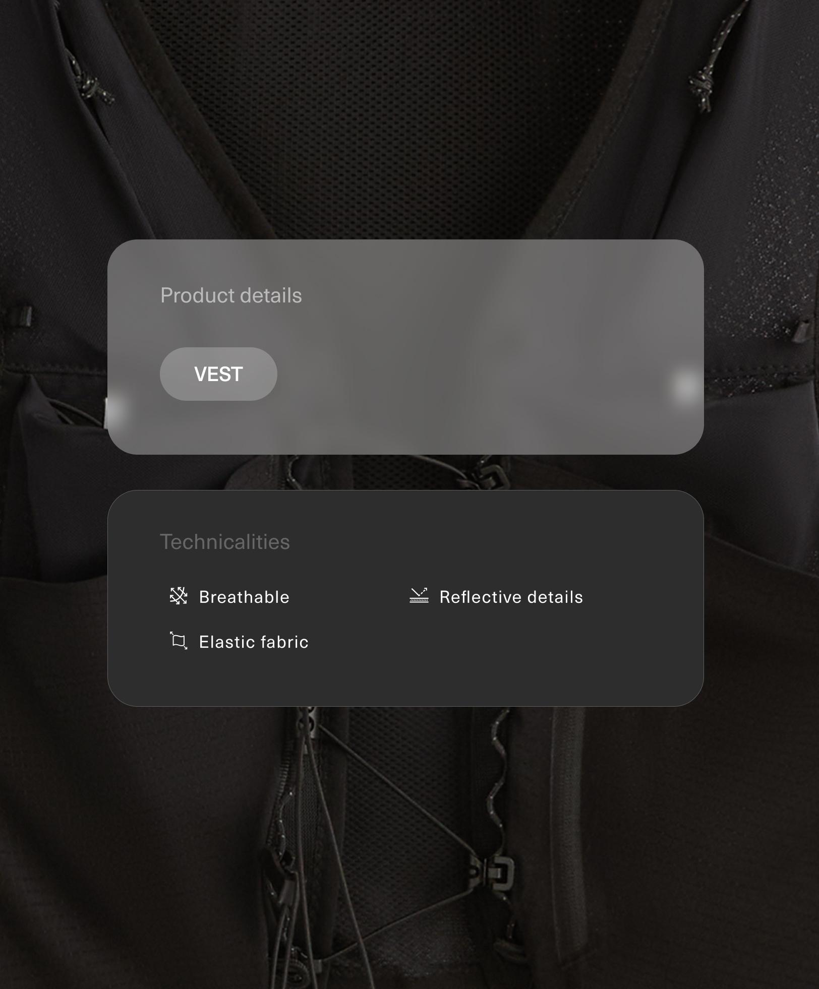 Chaleco running reflectante Chaleco running reflectante