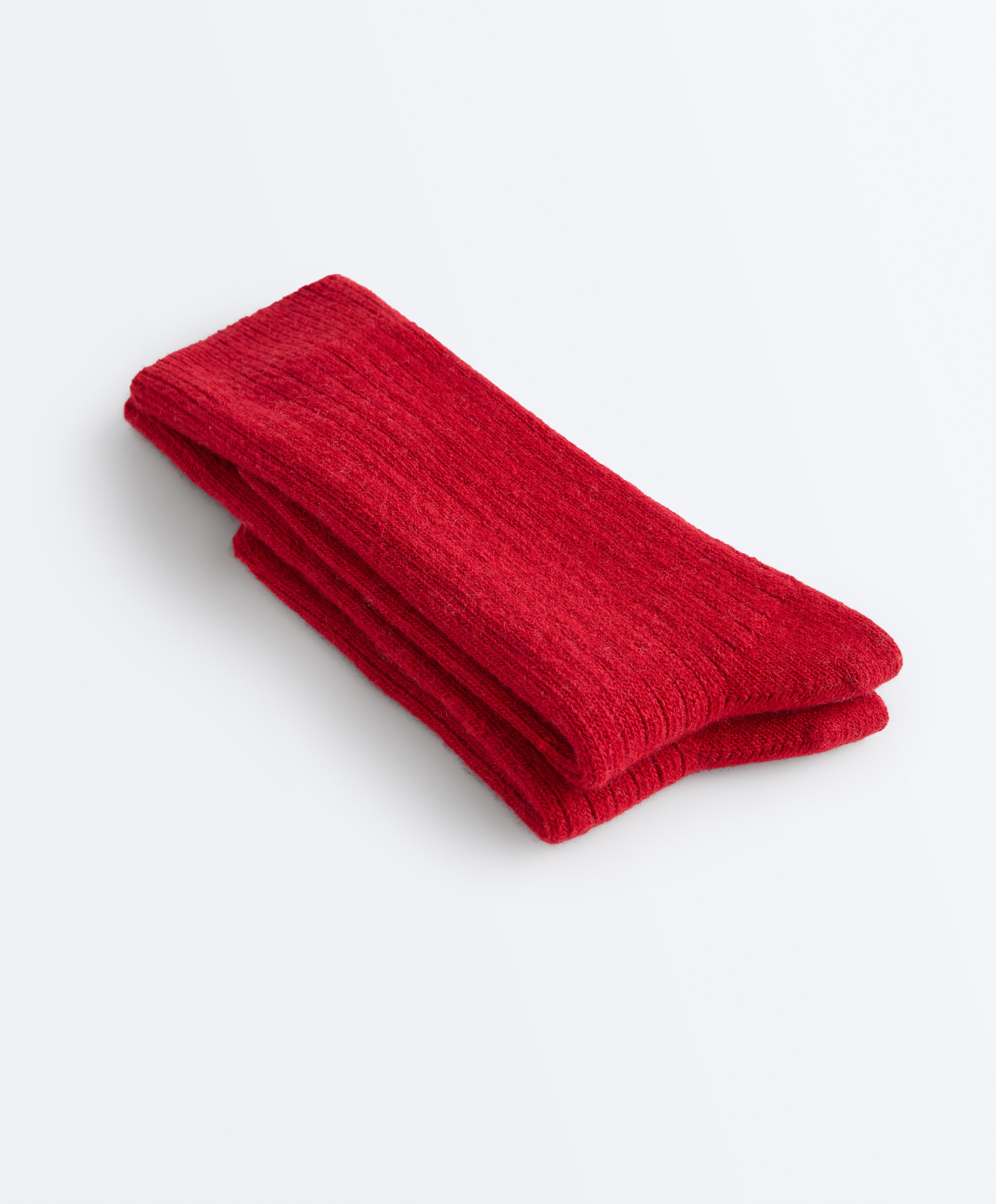 Classic socks 15% cashmere 10% wool — LOLLIPOP RED