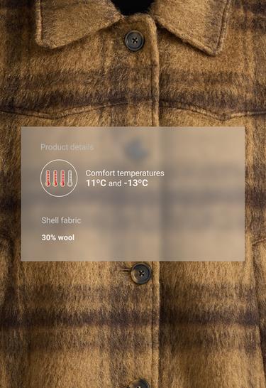 30% wool check jacket — HONEY 2