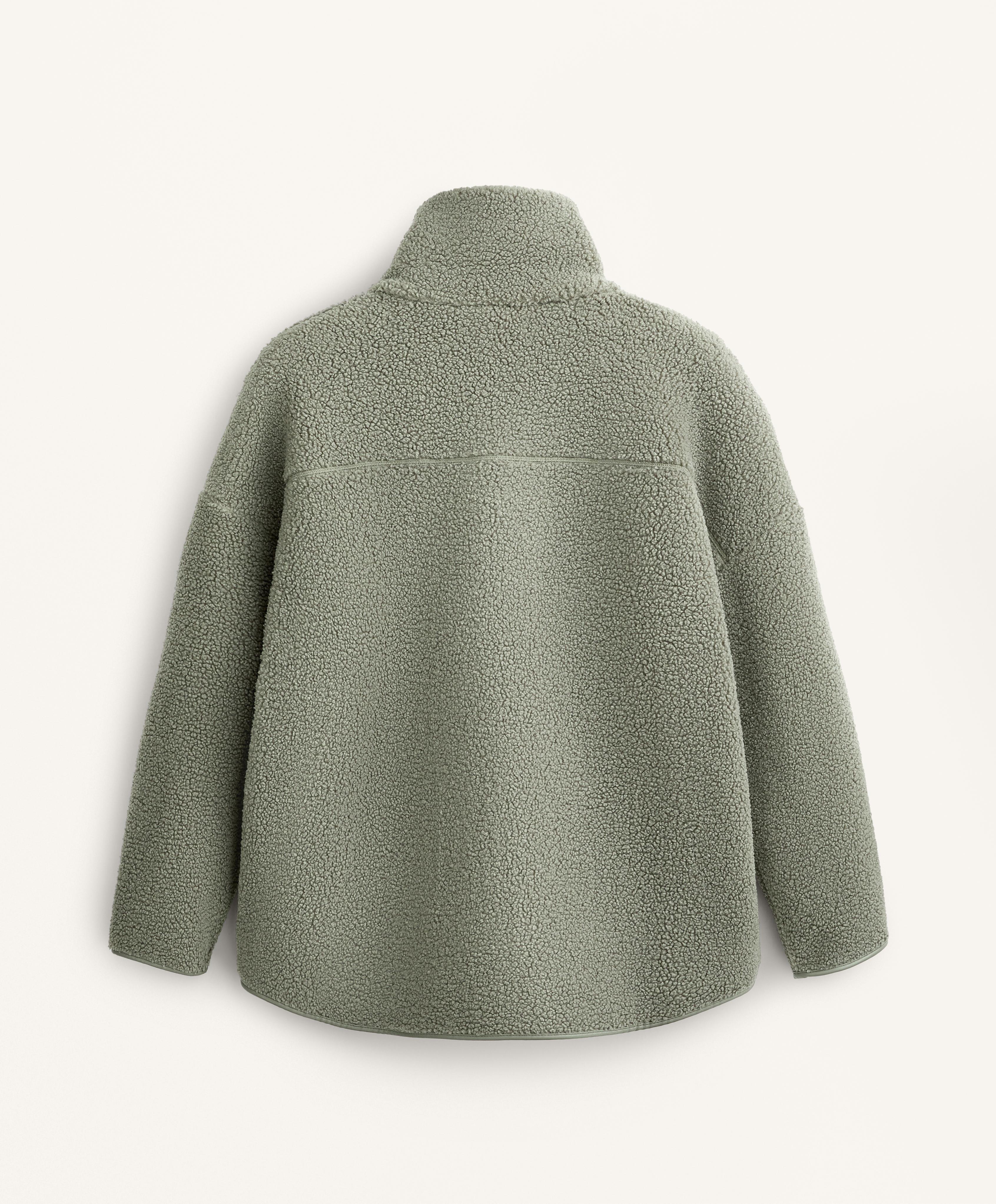 Faux-shearling oversize jacket