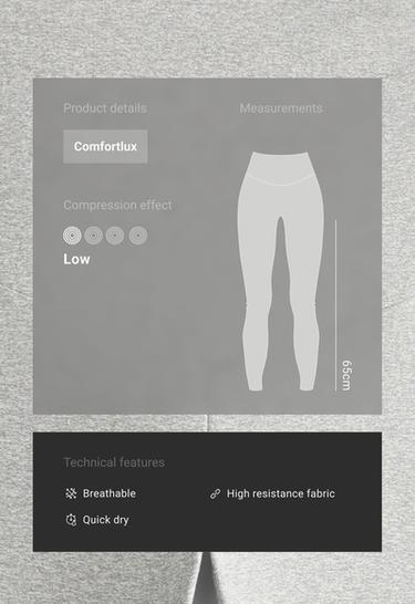 Comfortlux maternity leggings — PALE GREY 2