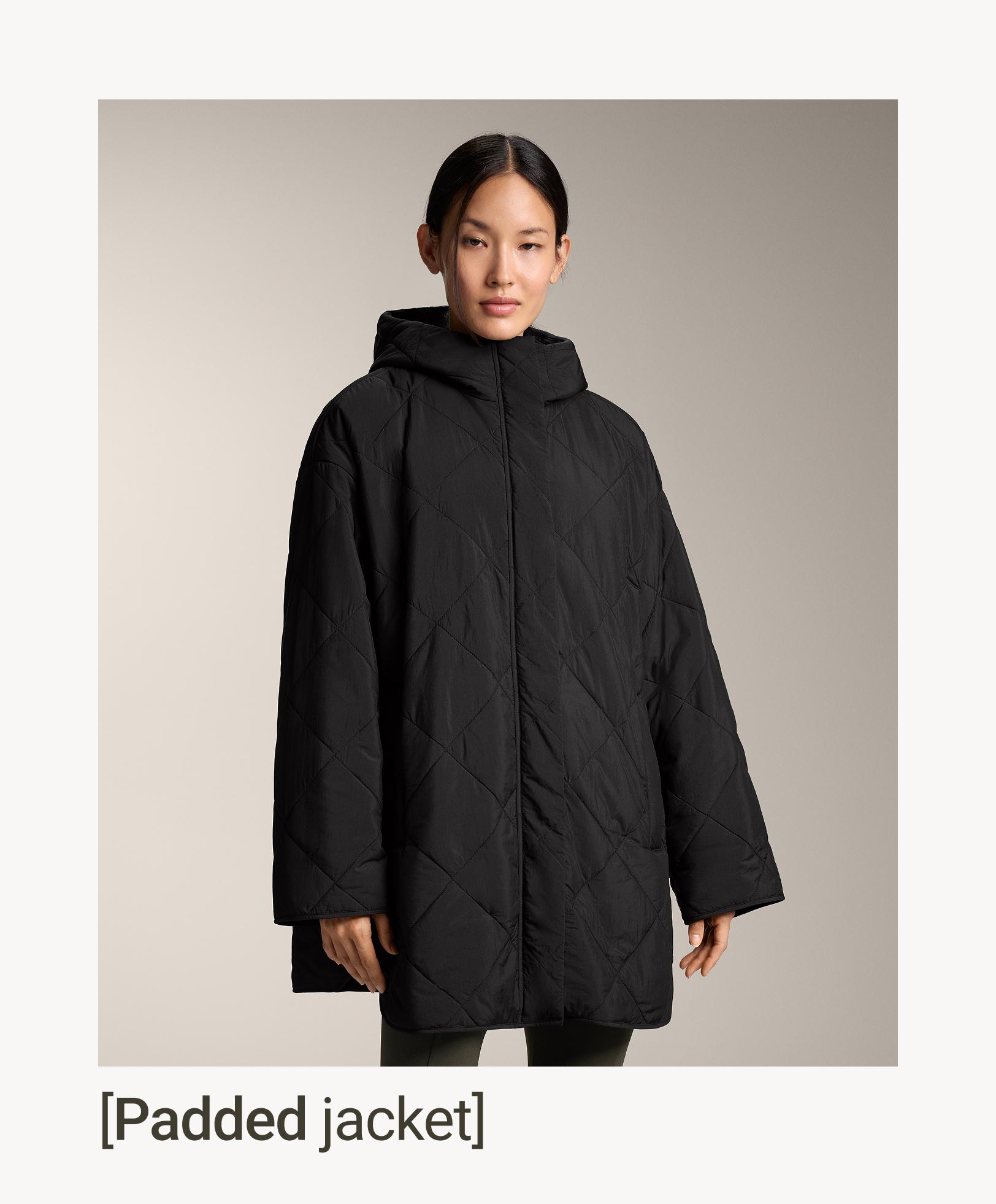 Water-repellent FELLEX® AEROGEL padded jacket — BLACK
