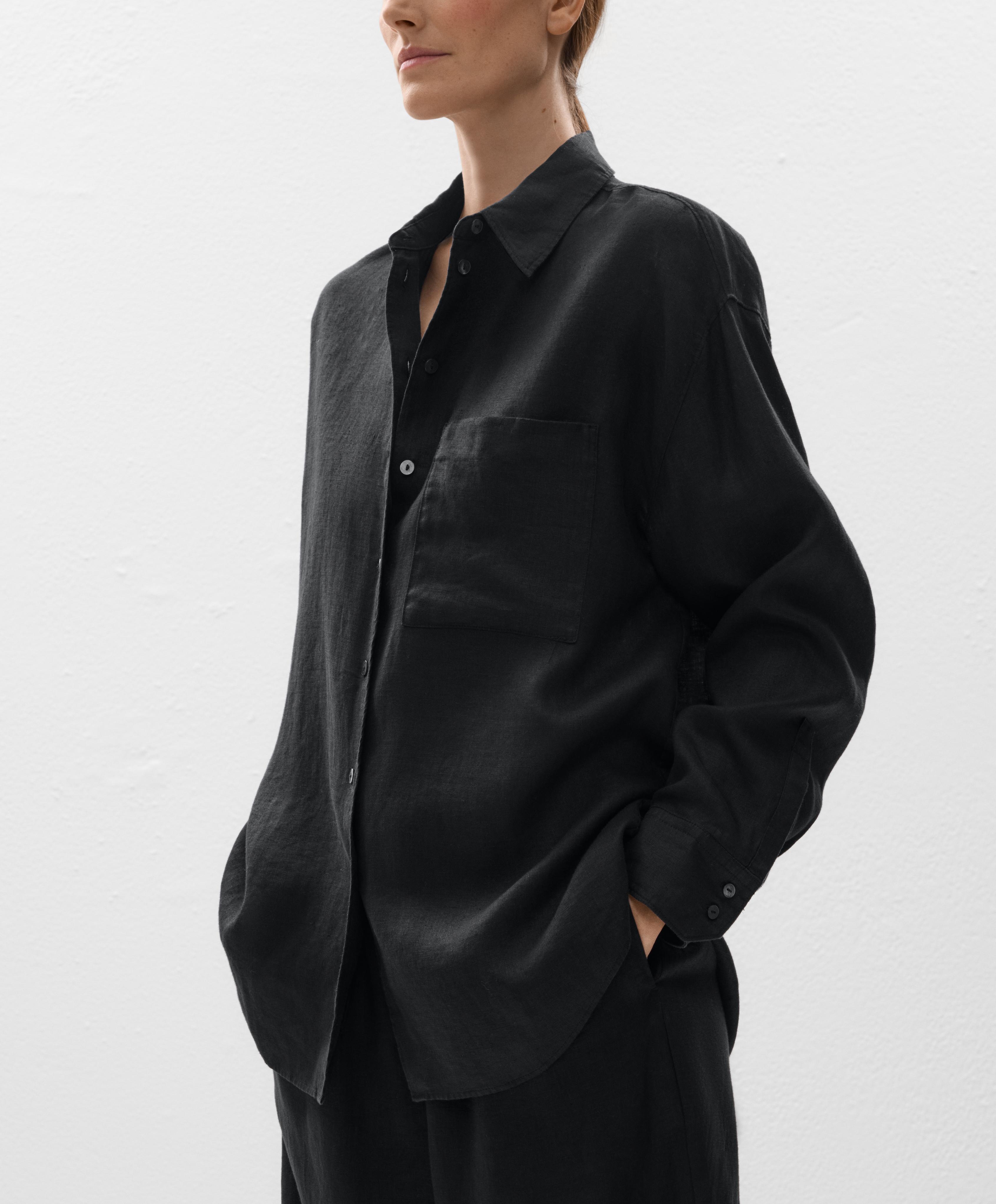 قميص مريح 100% من الكتان - تنزيلات قميص مريح 100% من الكتان - تنزيلات