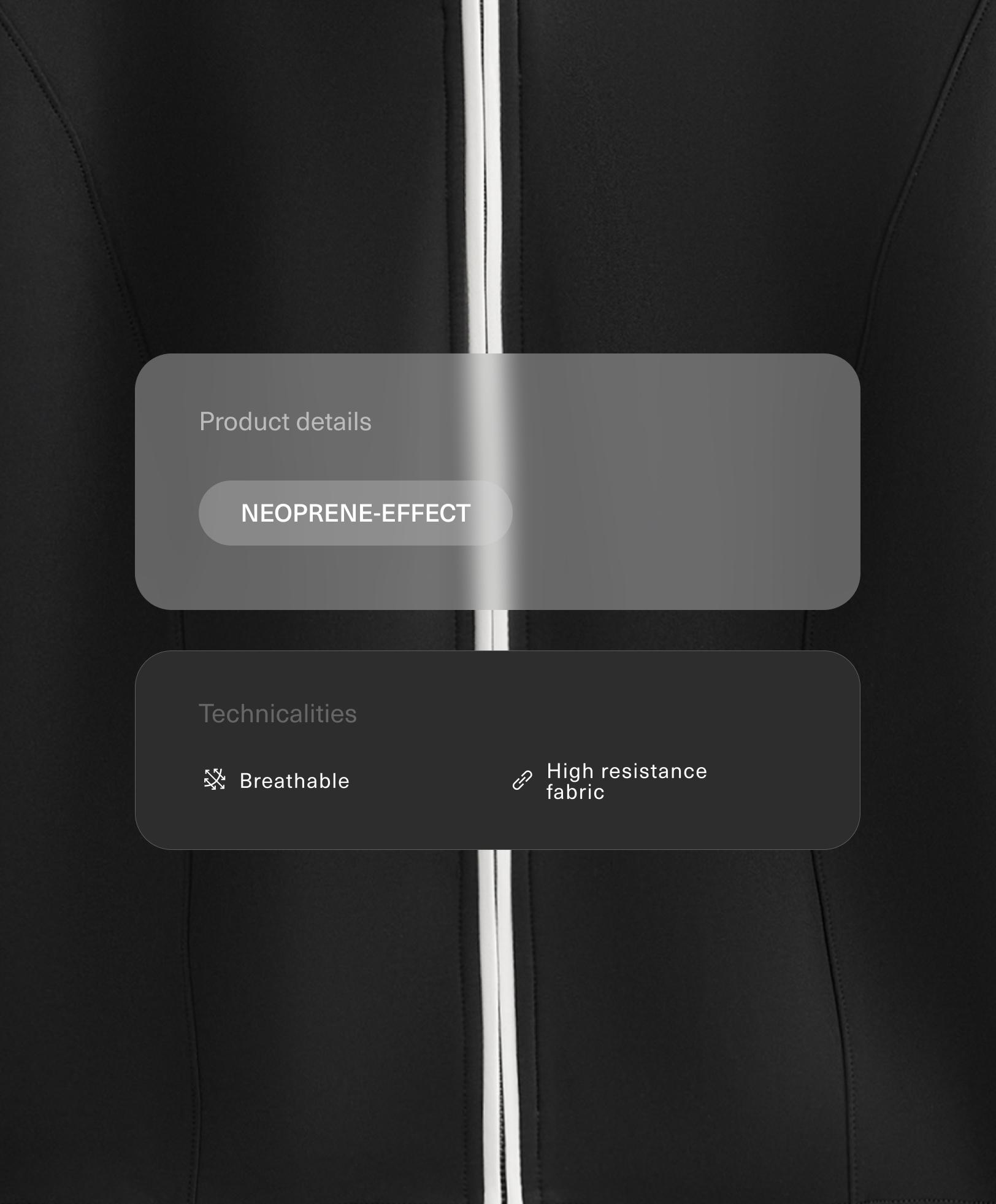 Neoprene-effect corset jacket