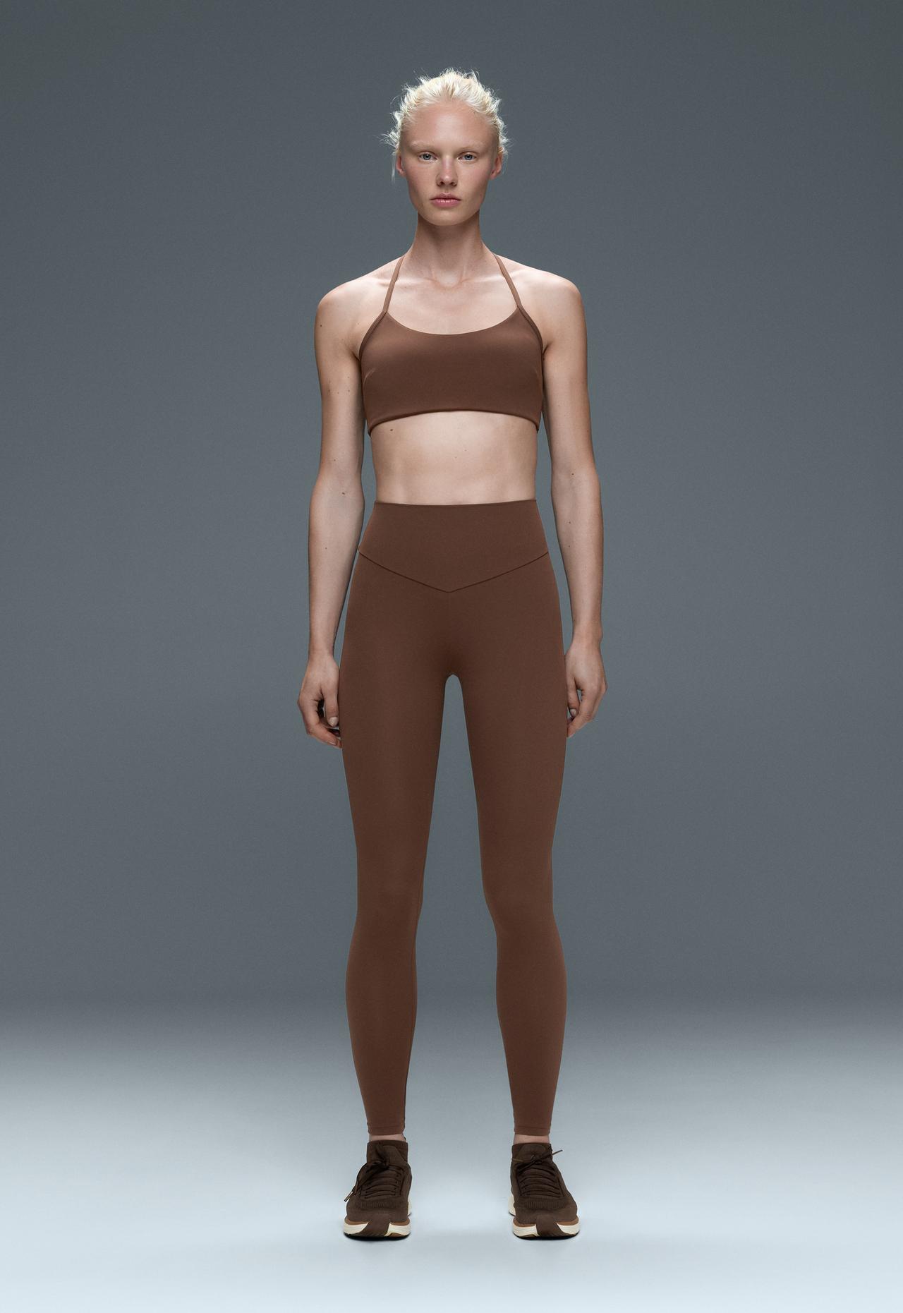 Ankle-length High rise Comfortlux leggings — COCOA