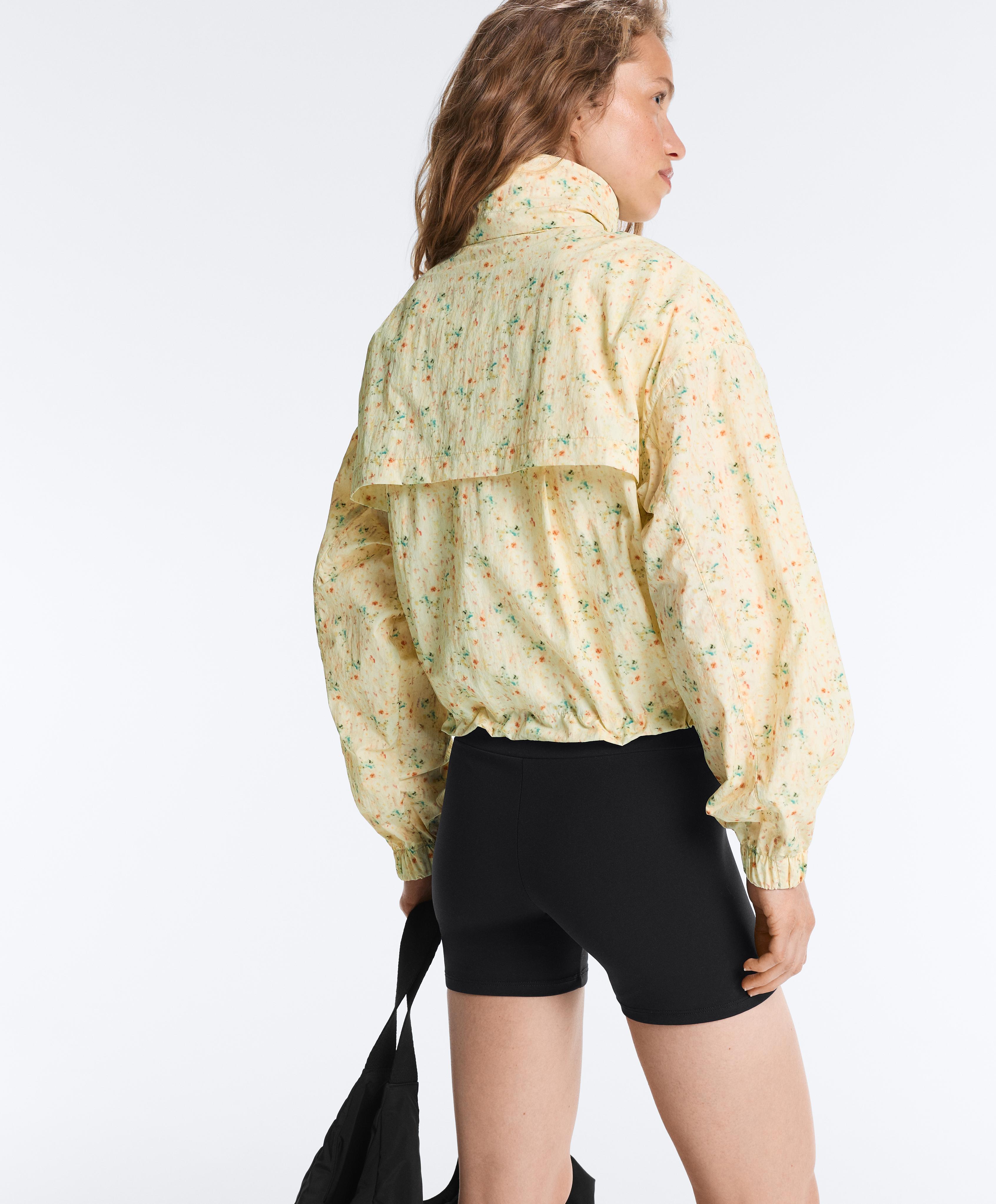 Printed water-repellent track jacket — YELLOW