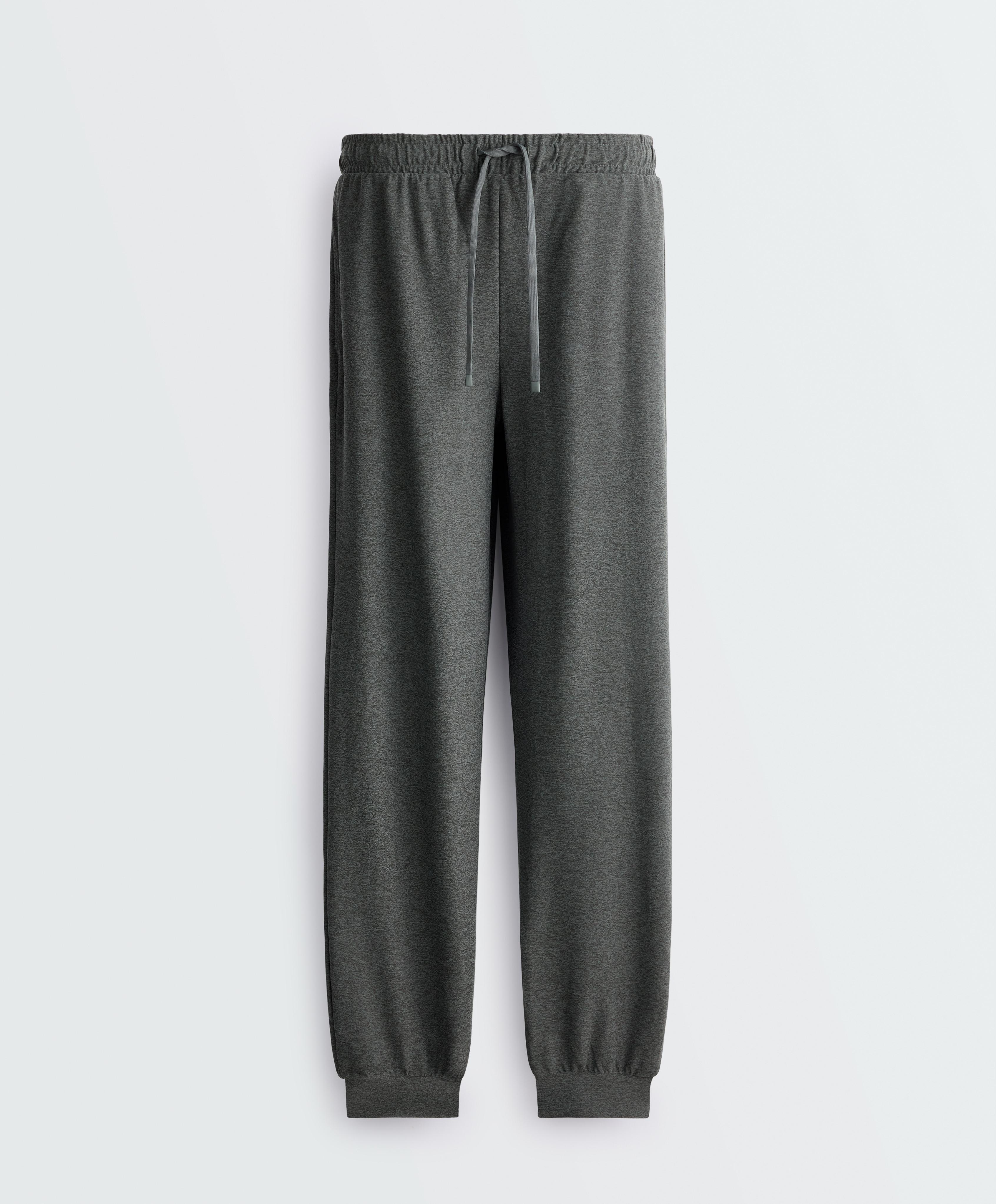 Comfortlux mid rise marl joggers