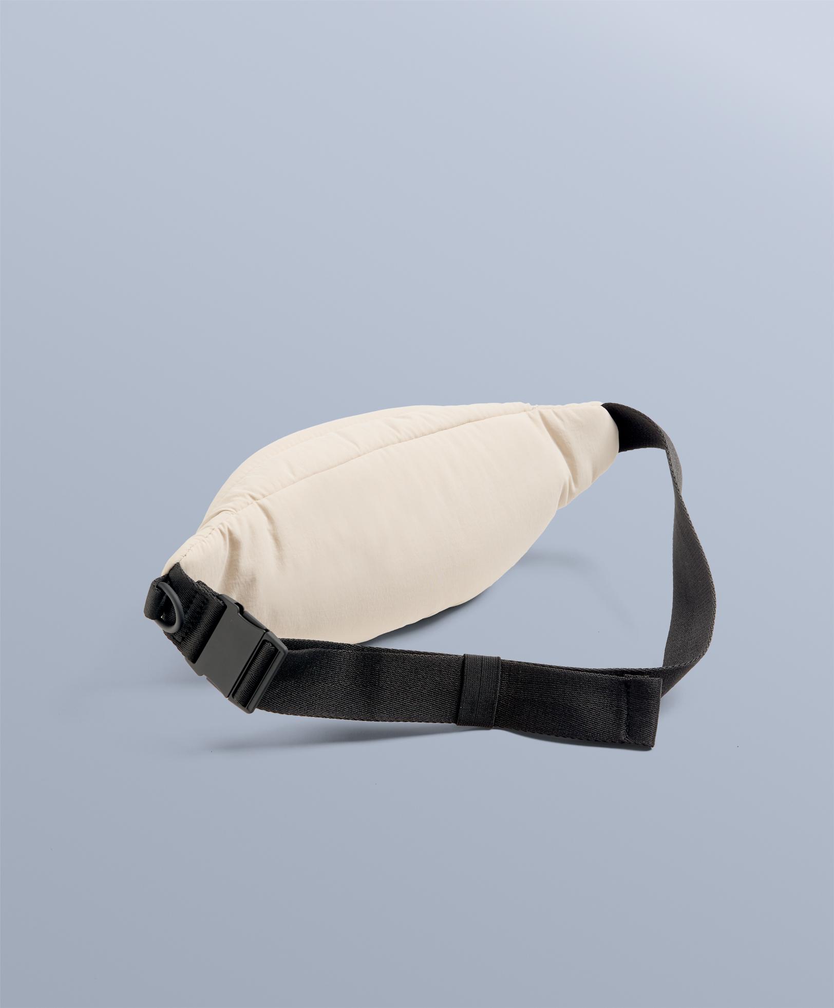 Water-repellent nylon belt bag — ECRU