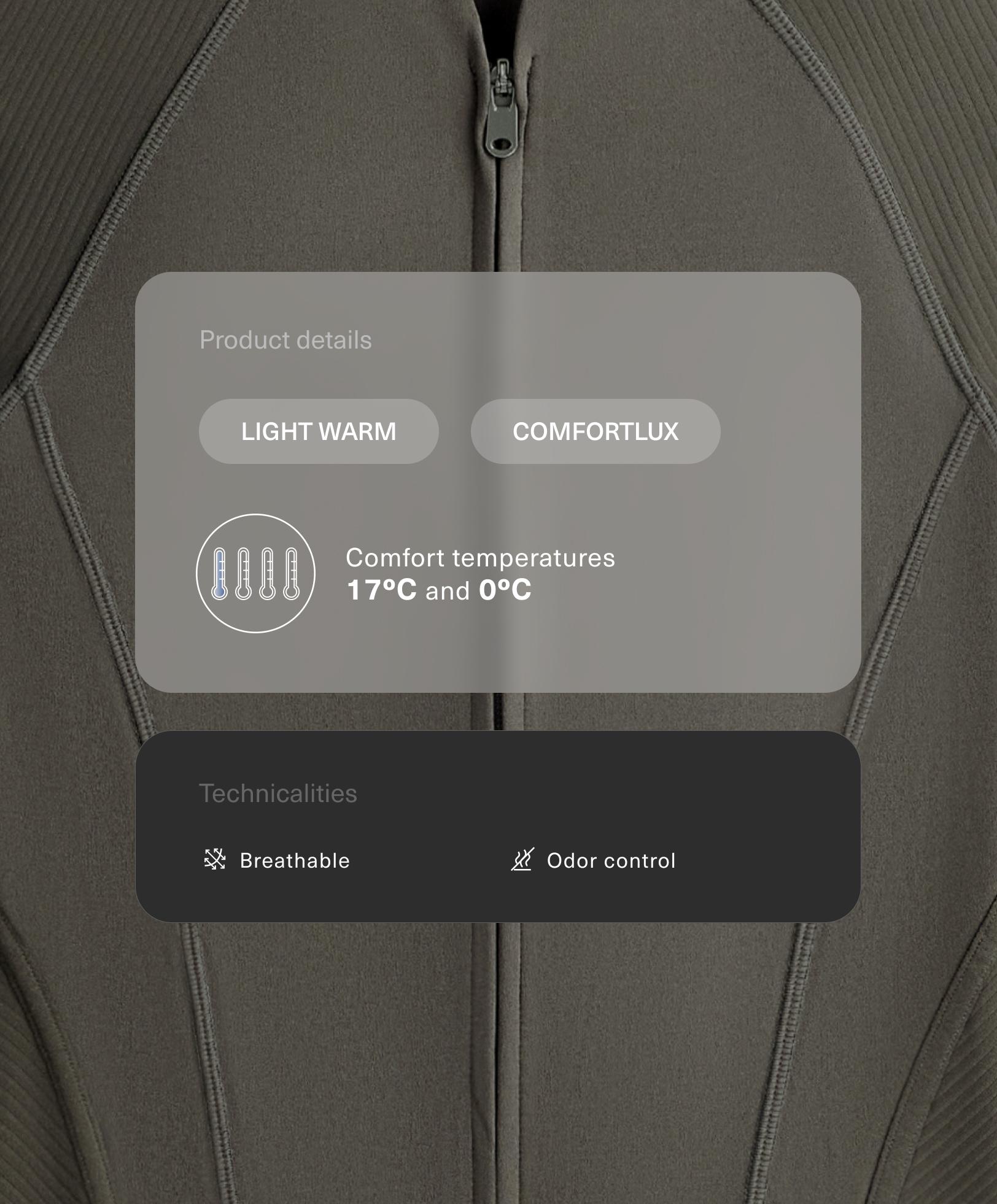 Veste technique Comfortlux rib Veste technique Comfortlux rib