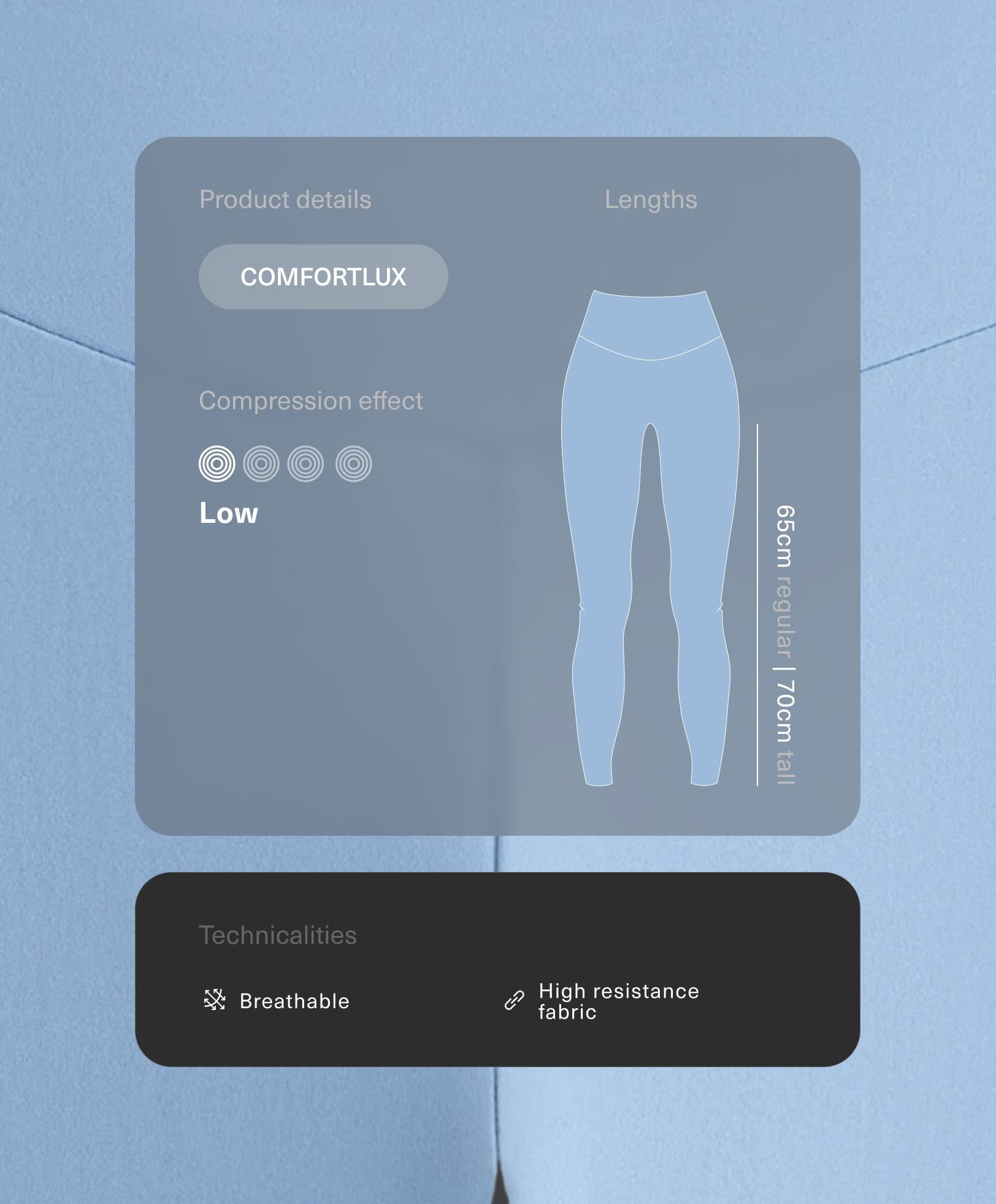 Legíny Comfortlux s vysokým pásom po členky Legíny Comfortlux s vysokým pásom po členky