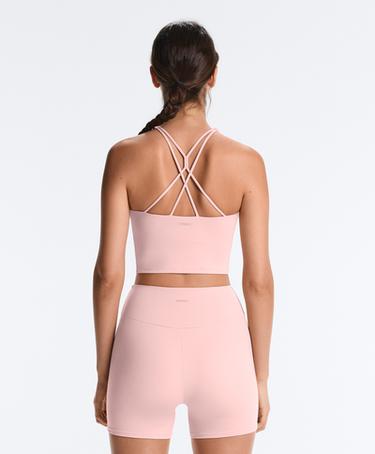 Comfortlux strap tank top with cups — CLOUD PINK 1