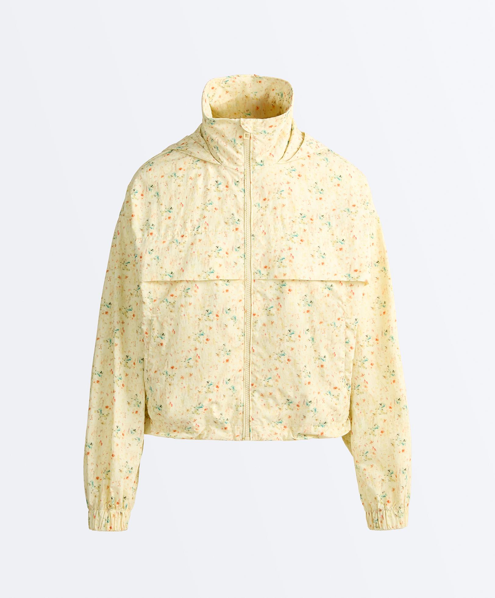 Printed water-repellent track jacket — YELLOW