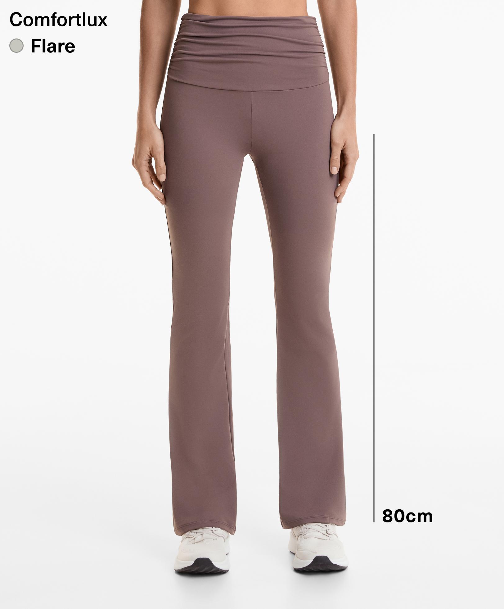 Pantalon flare taille haute Comfortlux taille froncée Pantalon flare taille haute Comfortlux taille froncée