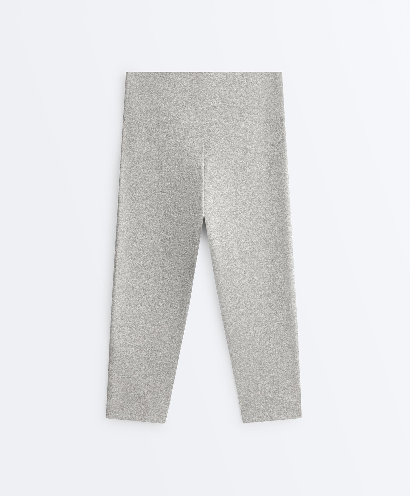 Comfortlux 40cm high-rise marl knee-length leggings — GREY MELANGE
