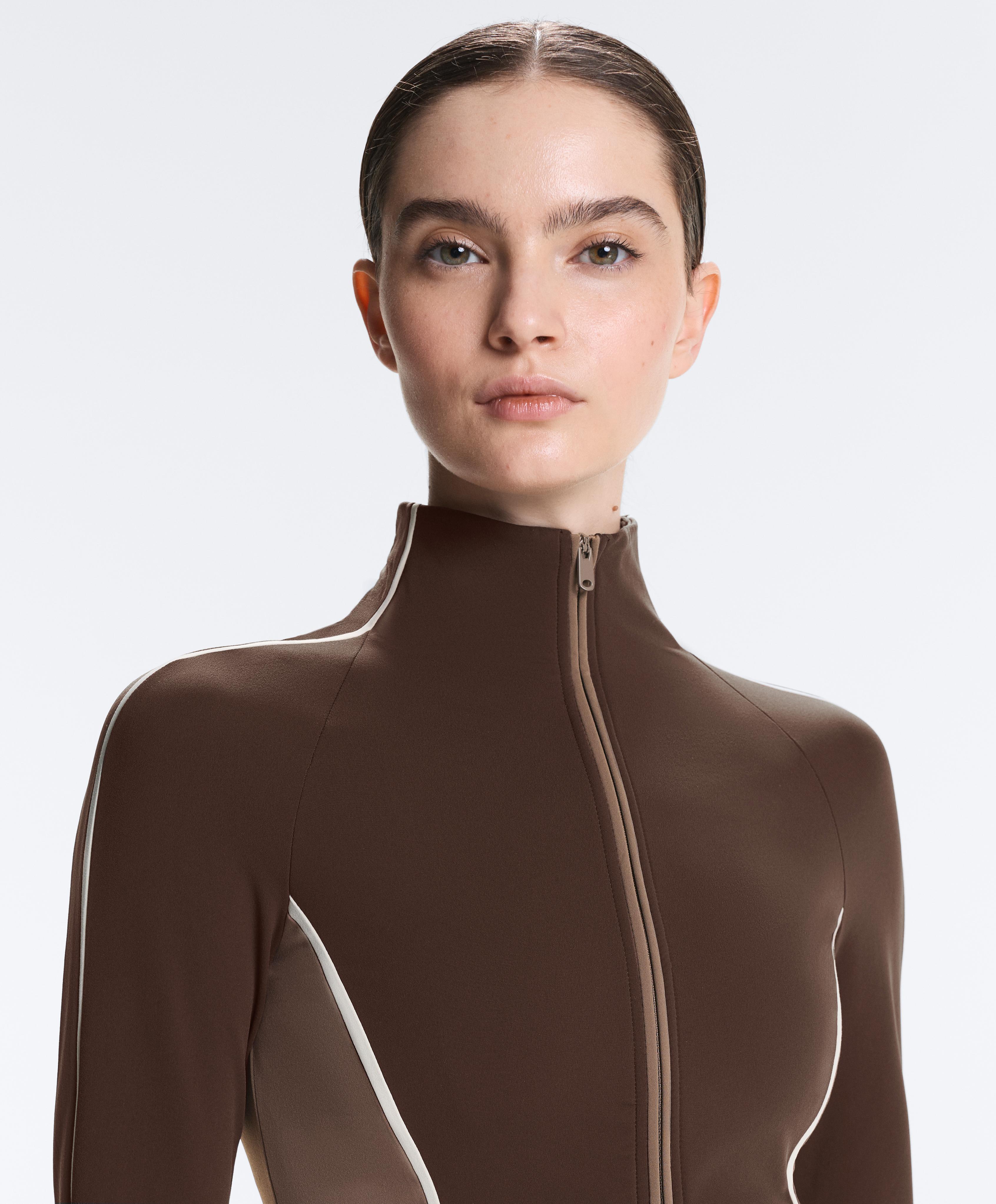Light warm technical jacket — BROWN