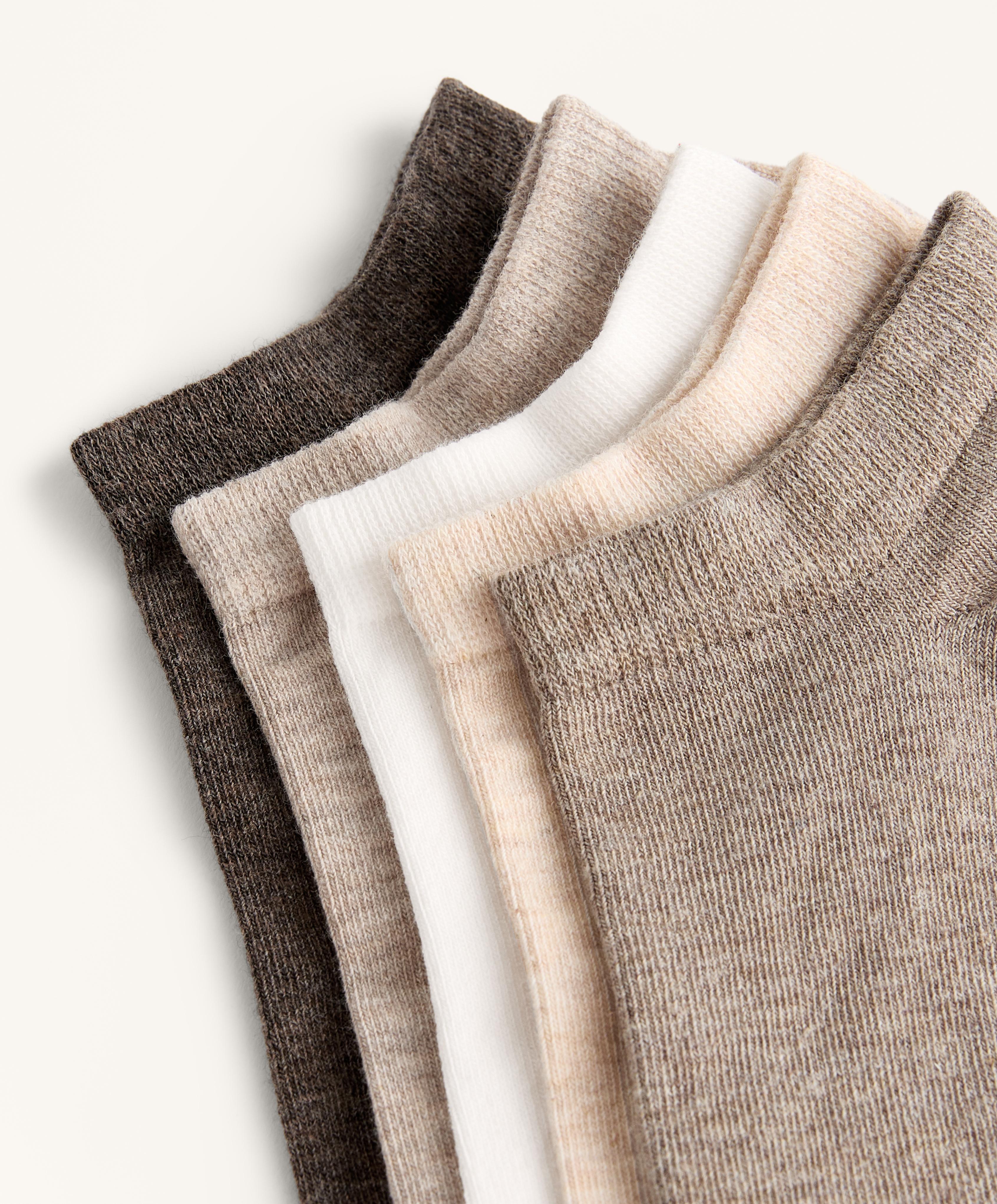 5 pairs of cotton blend trainer socks