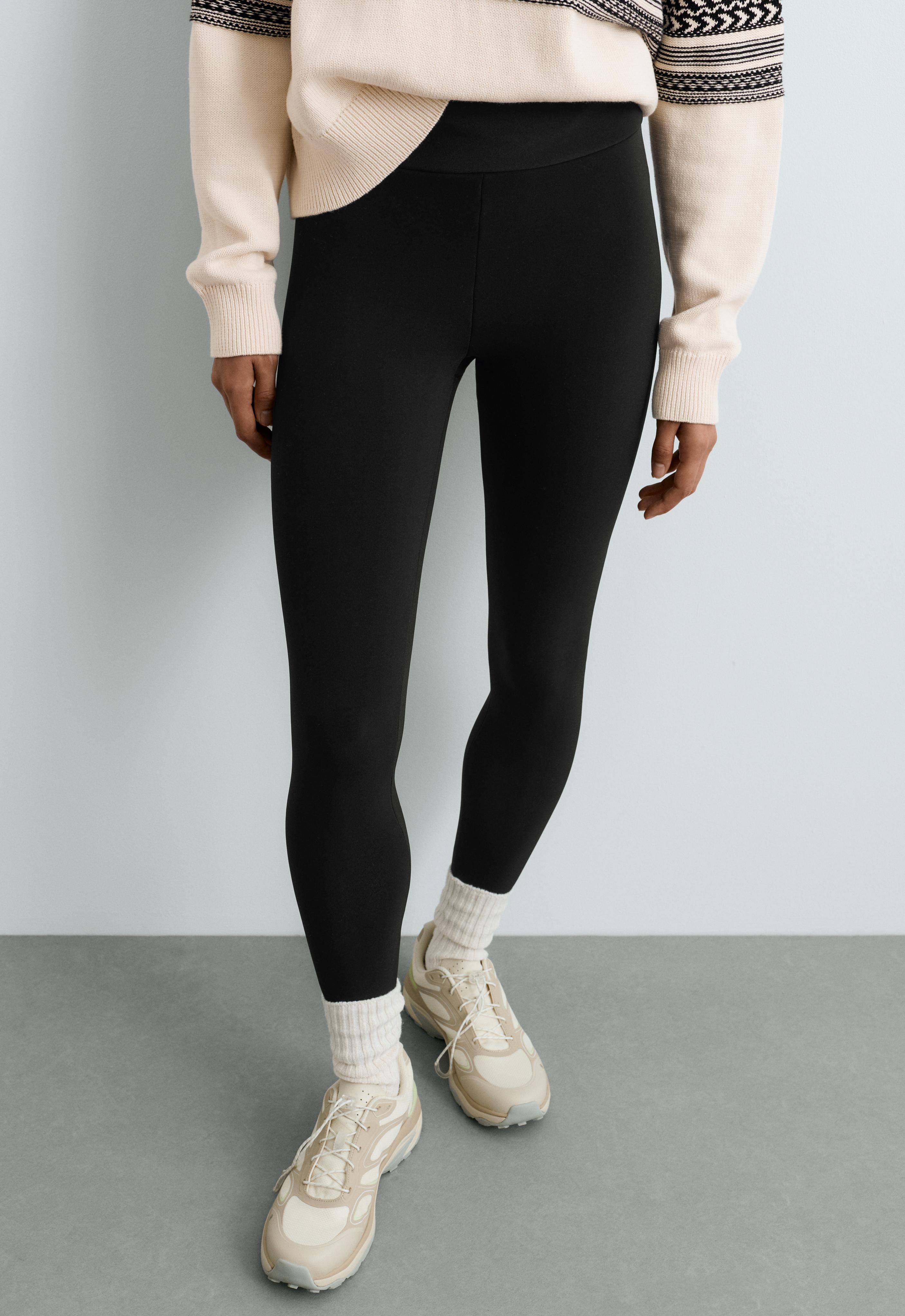 Pantaloni legging până la gleznă High rise Super extra warm Seamless 70 cm