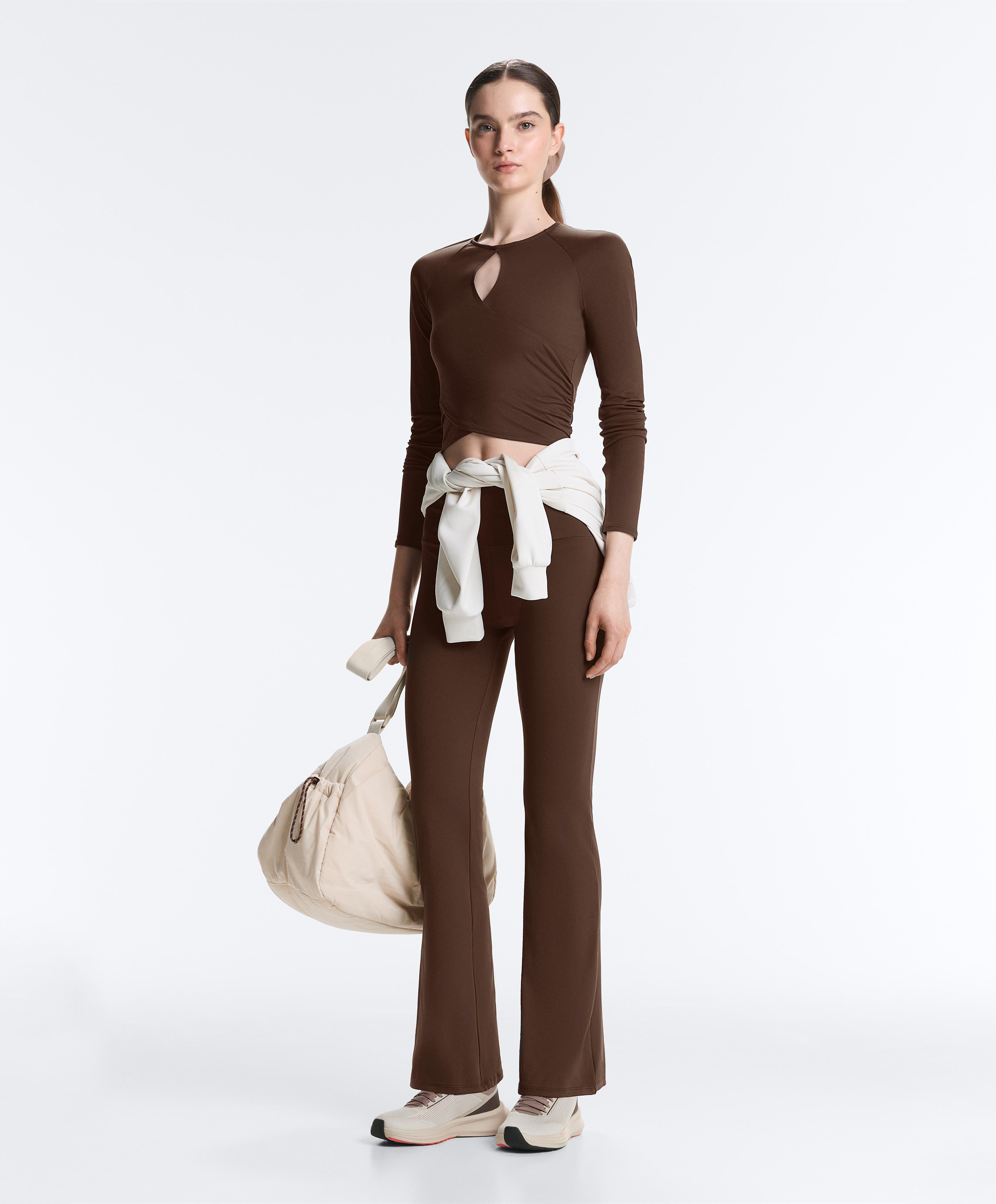 Comfortlux long-sleeved T-shirt — BROWN