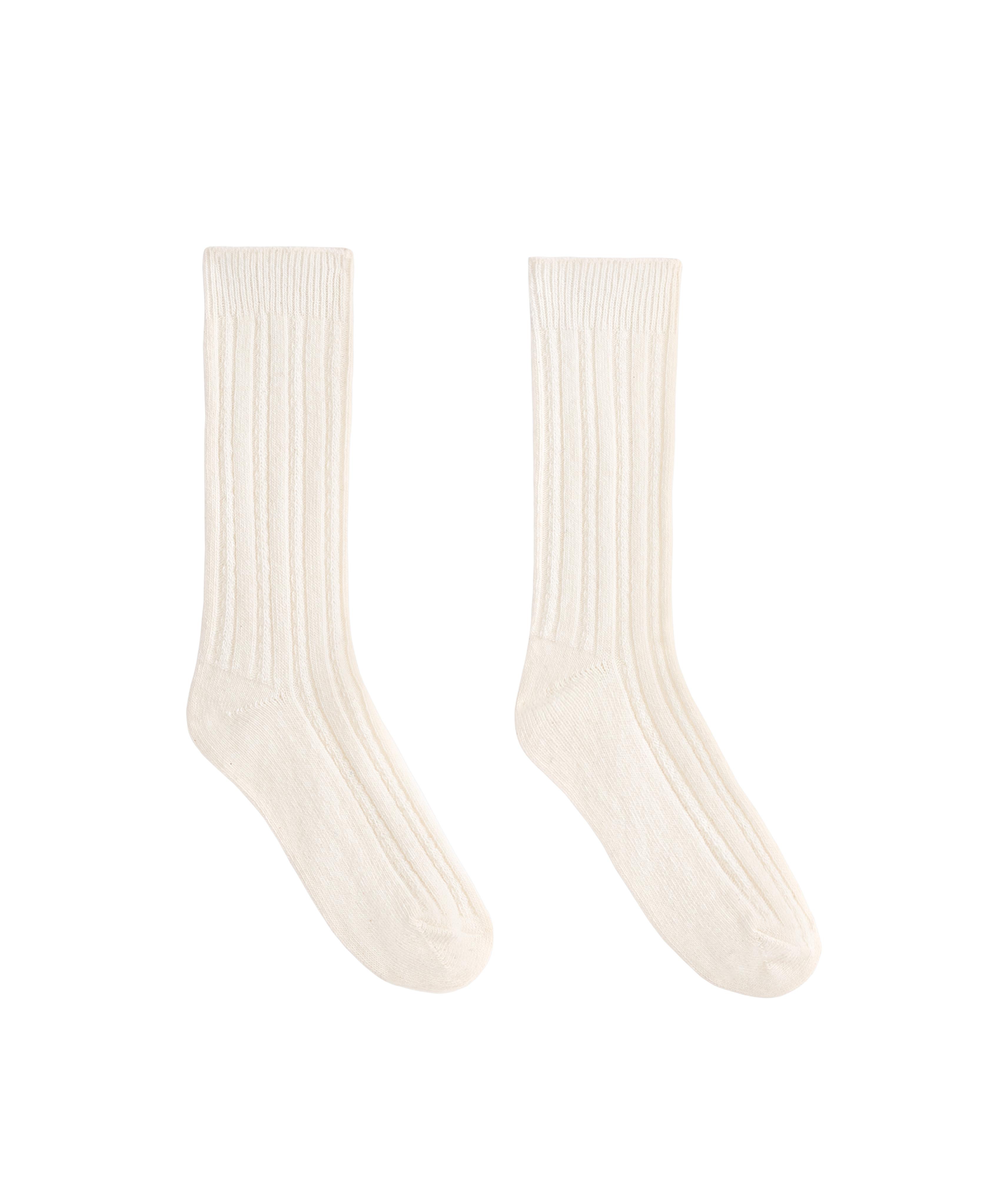 Classic socks in 25% cashmere 11% wool — ECRU