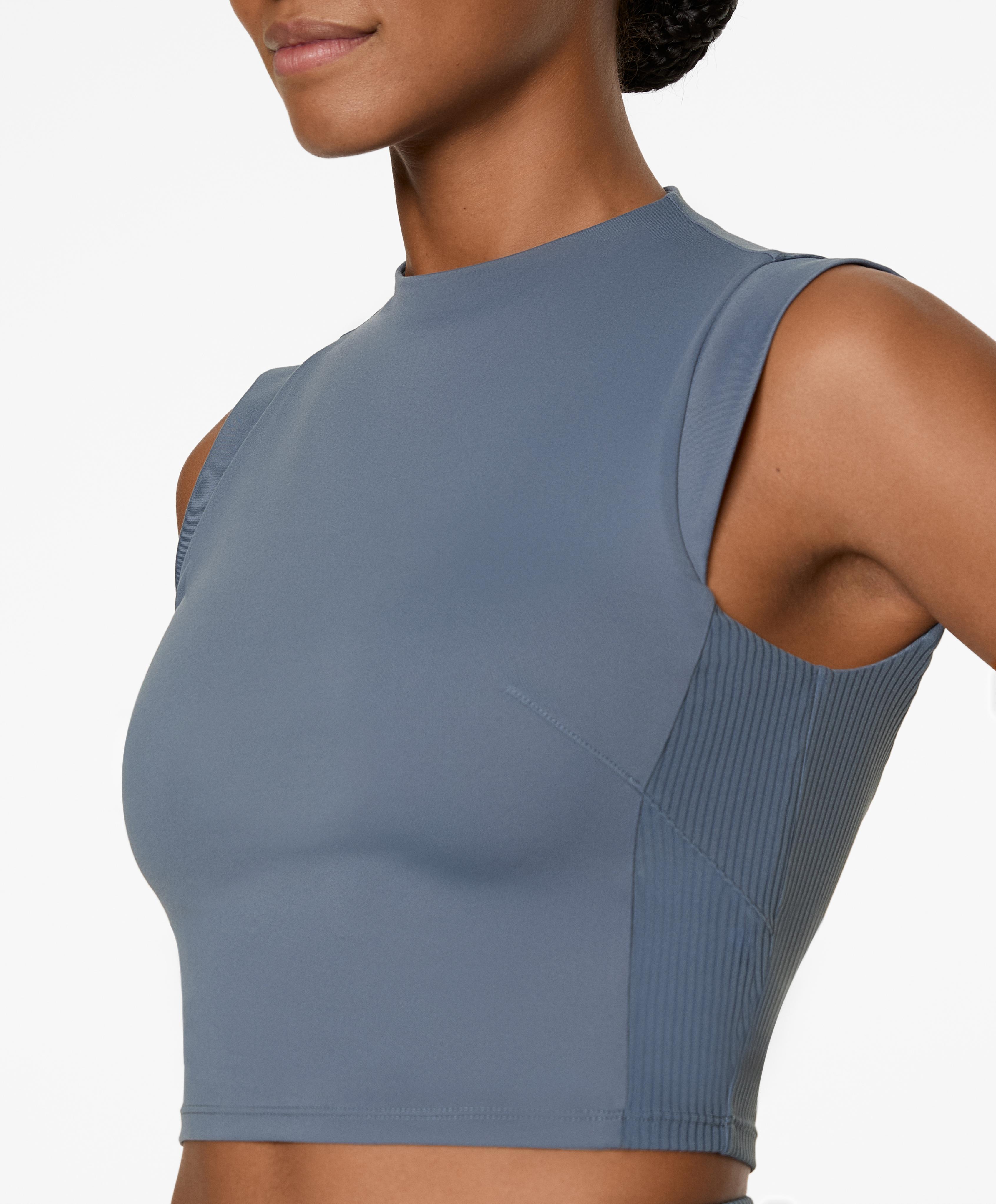 Comfortux rib open back tank top