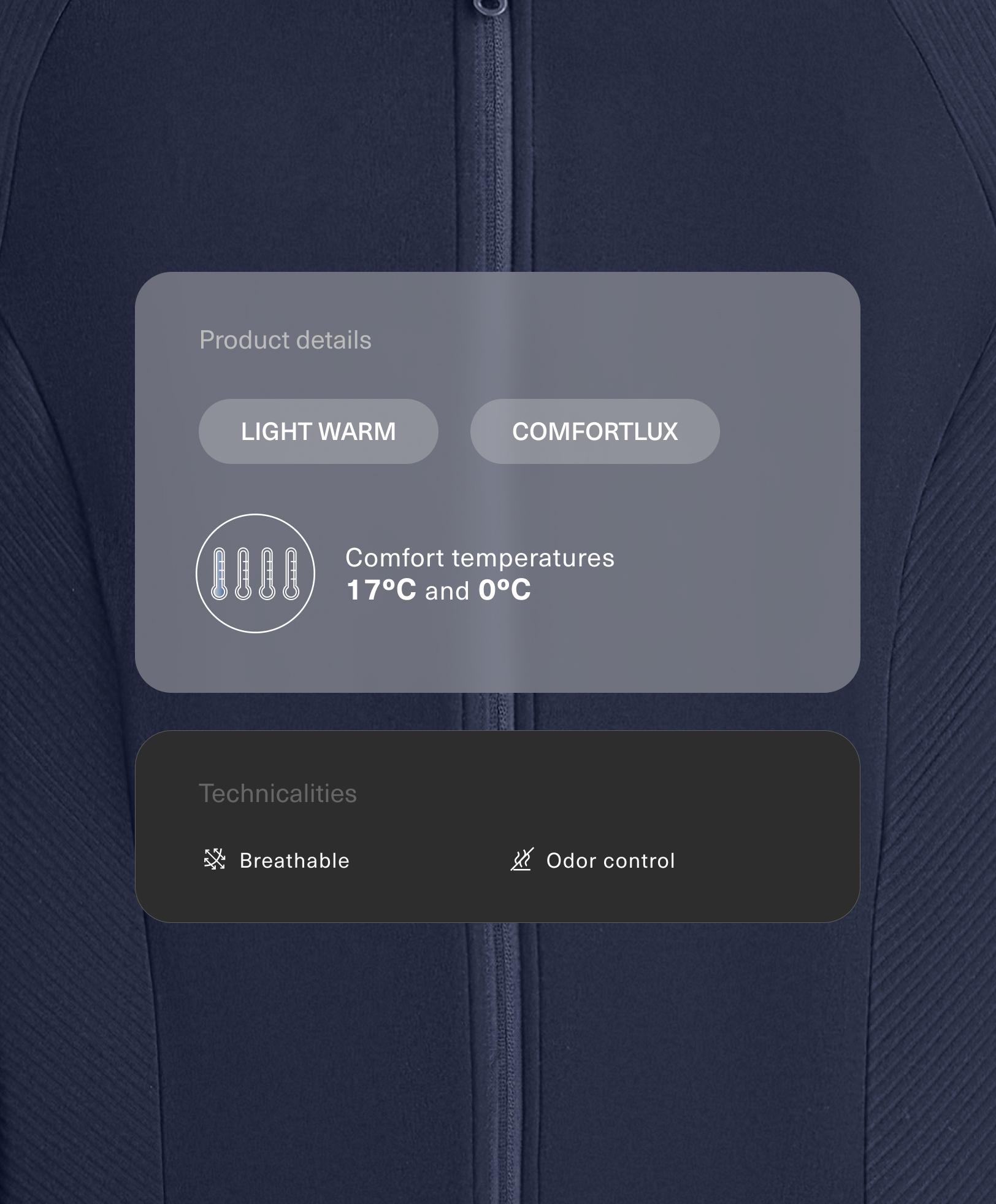 Chaqueta técnica Comfortlux rib