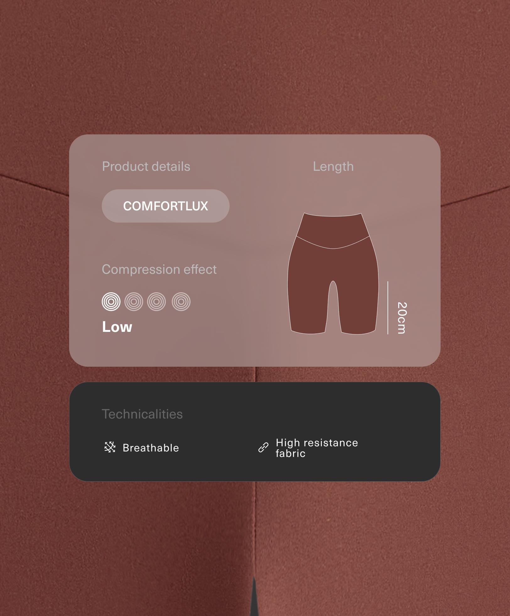 لغينغ فوق الركبة Comfortlux بخصر عالٍ 20 سم لغينغ فوق الركبة Comfortlux بخصر عالٍ 20 سم