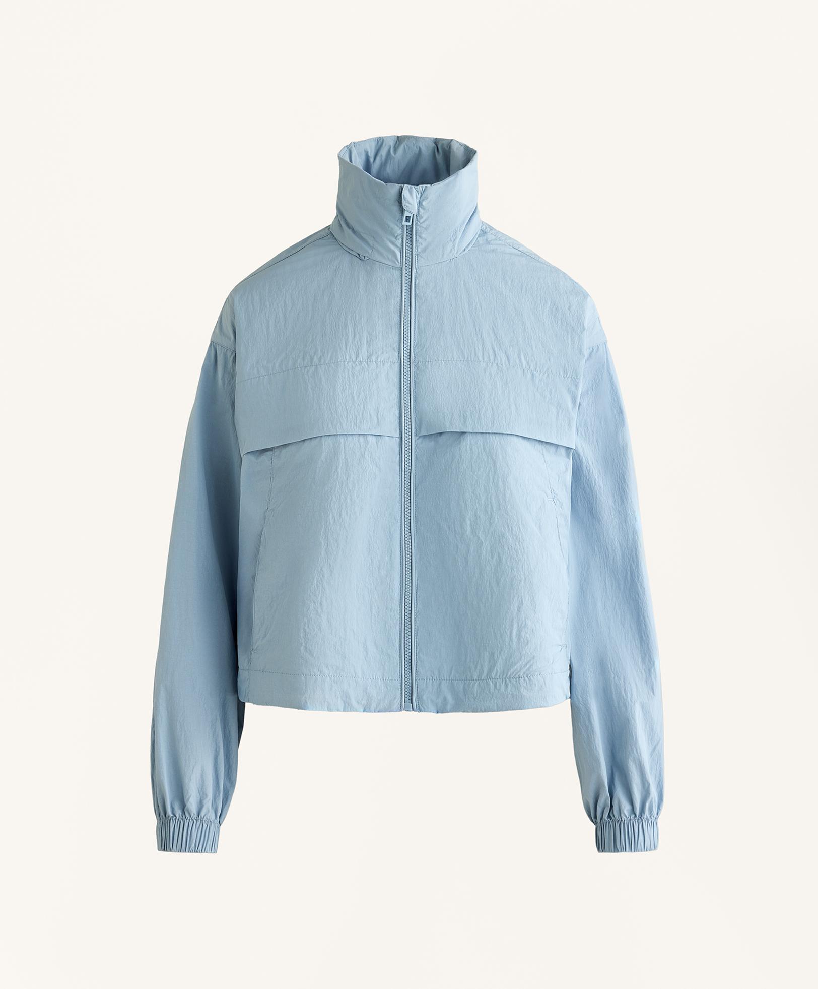 Water-repellent track jacket — SKY BLUE (alternate view)