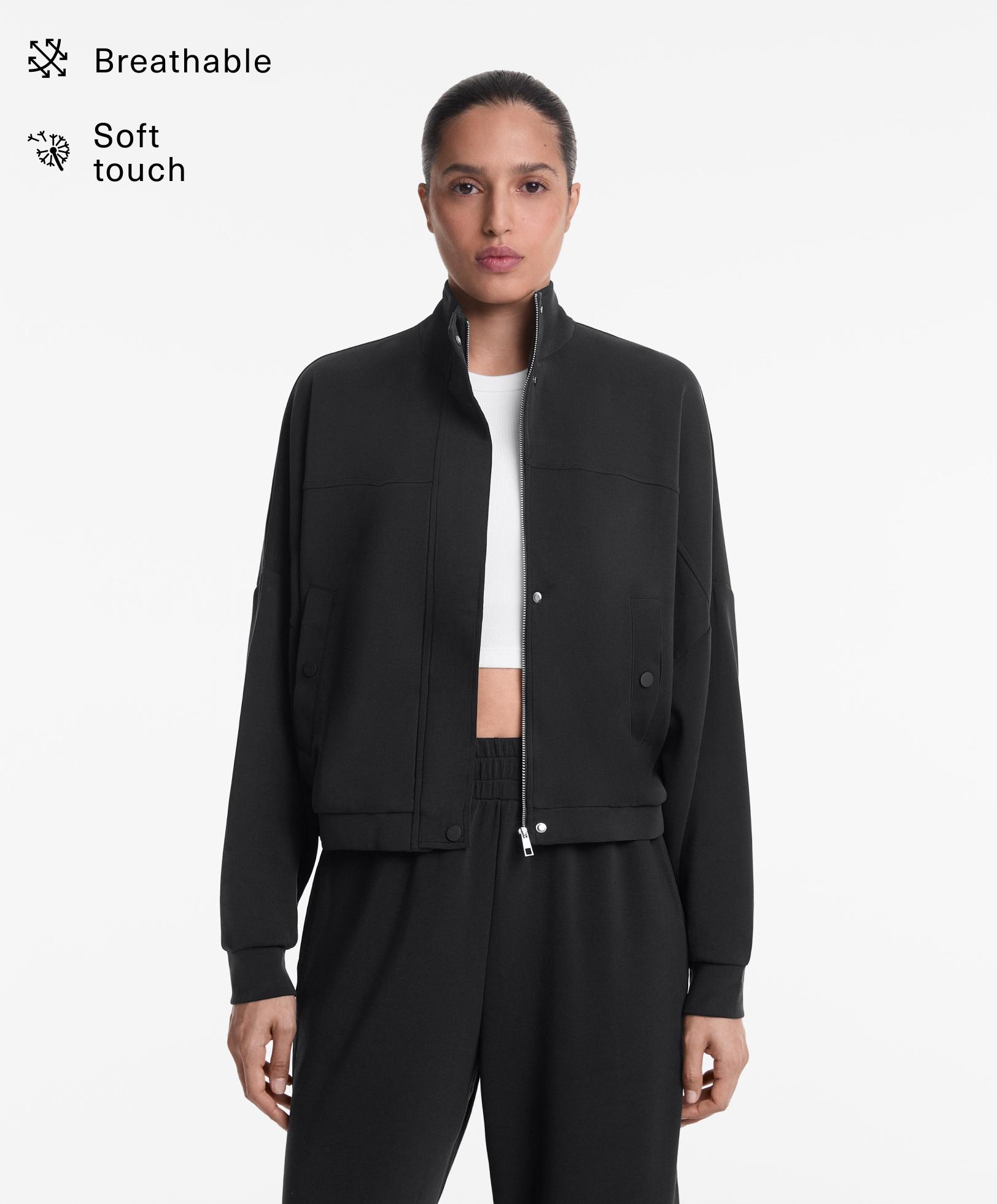 Jacket with soft-touch modal