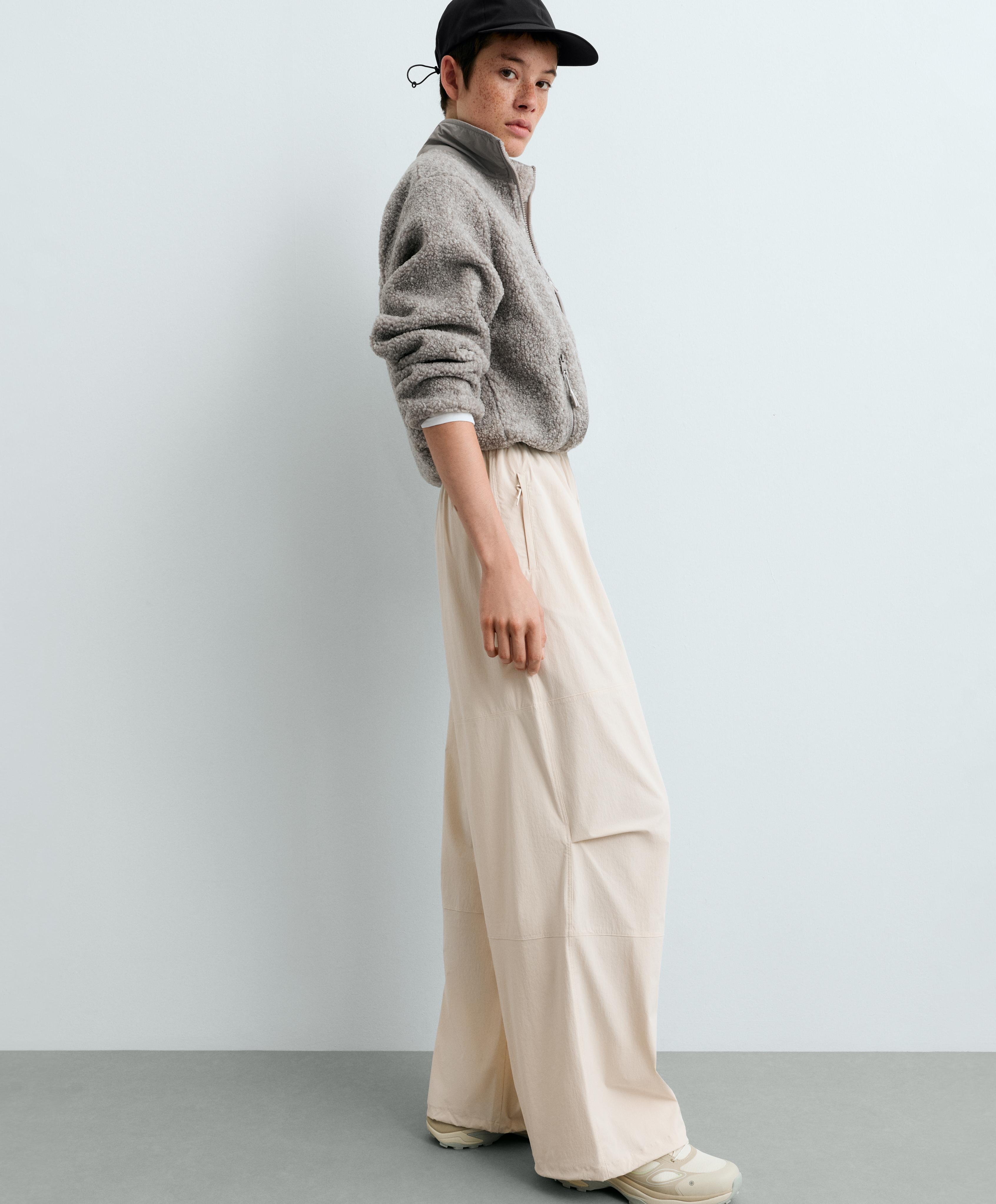 Adjustable technical wide-leg trousers — MARBLE