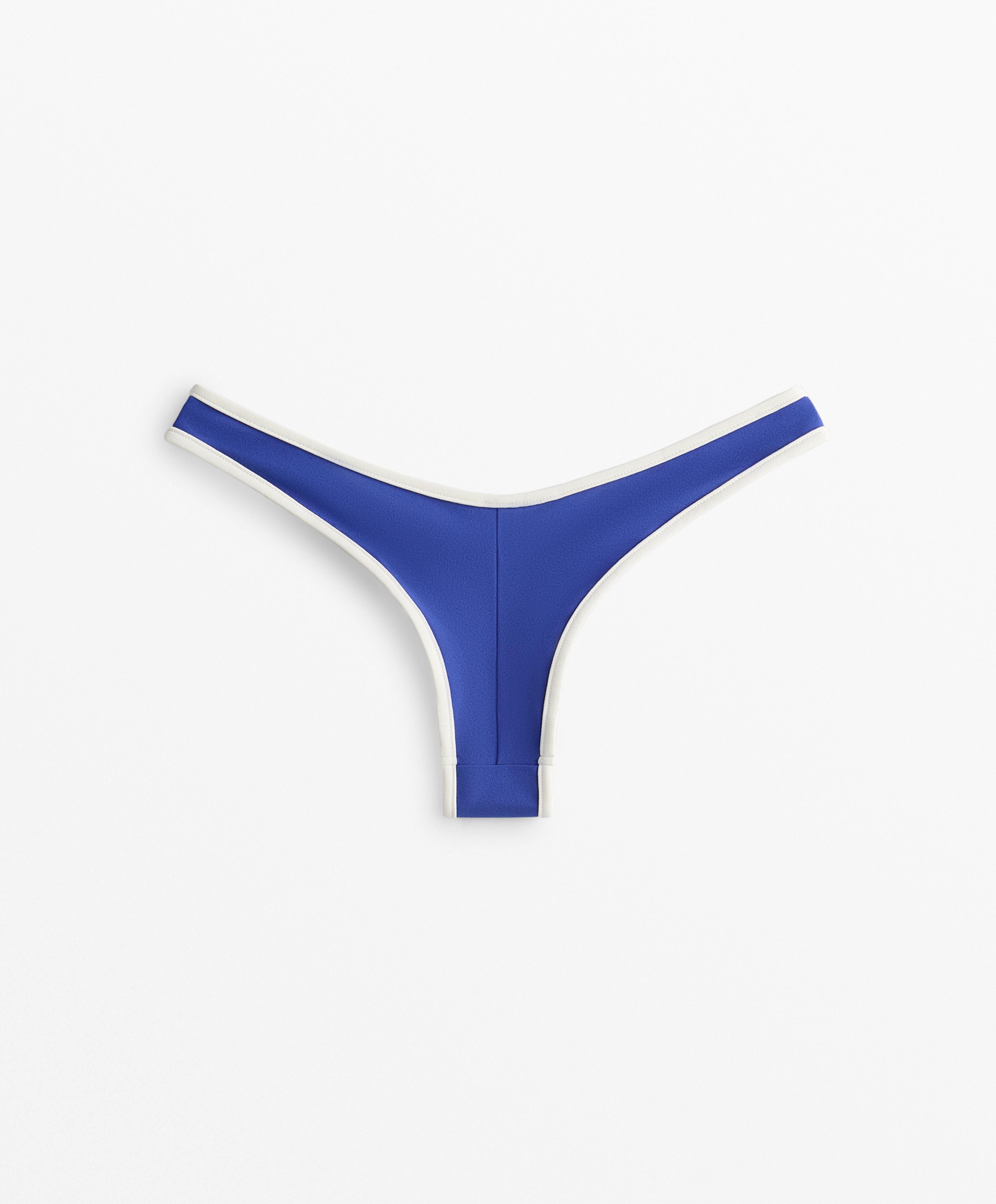 U-cut Brazilian bikini briefs with trim