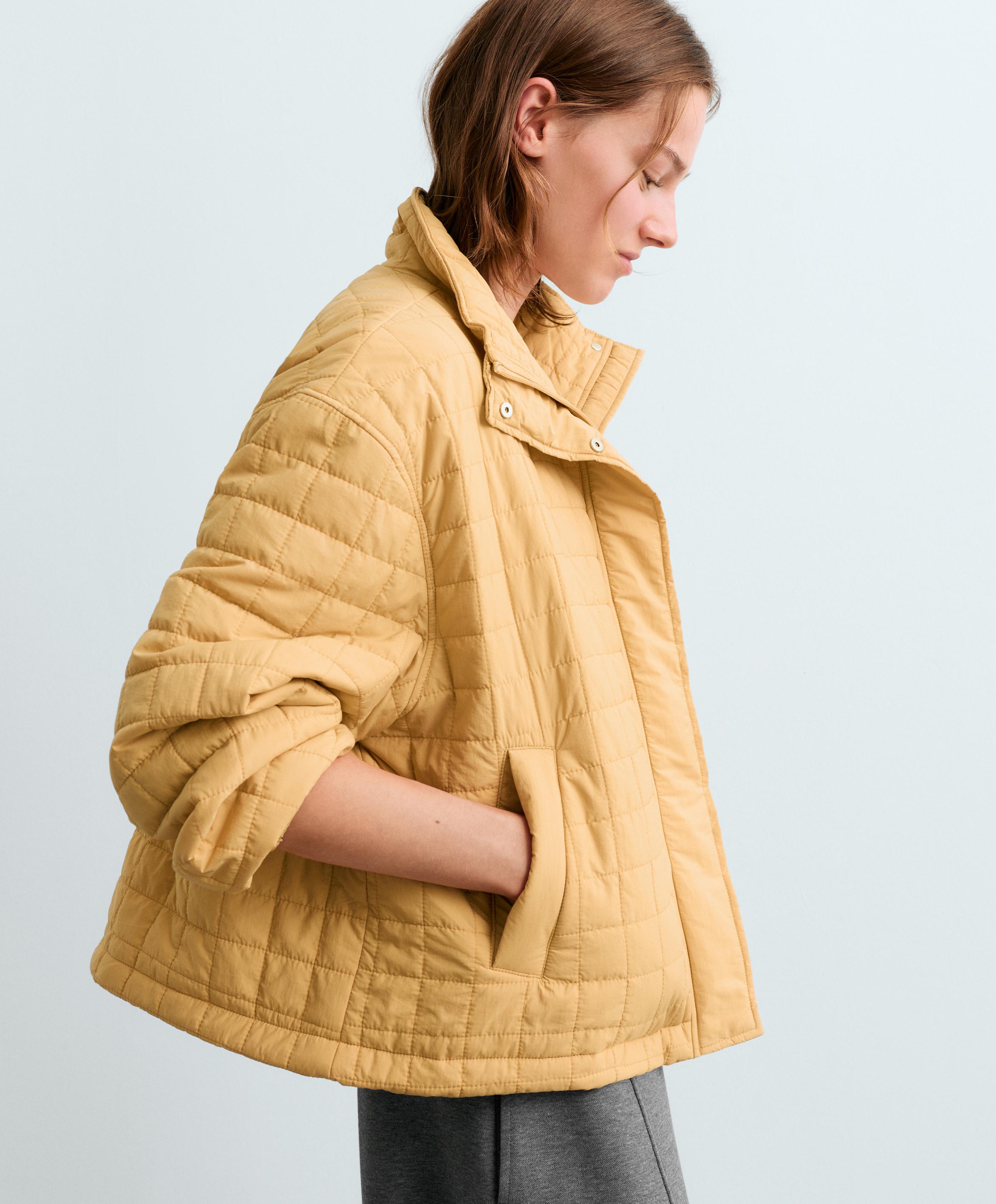 Short FELLEX® AEROGEL padded jacket — OCHRE